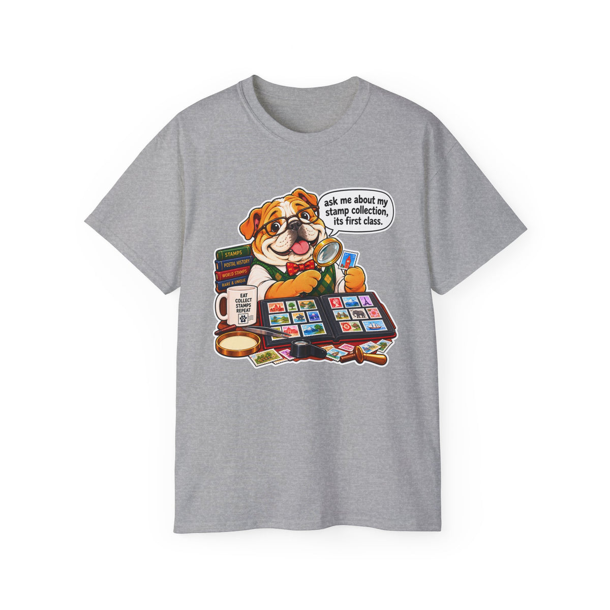 Stamp Collector Dog - Graphic Shirts