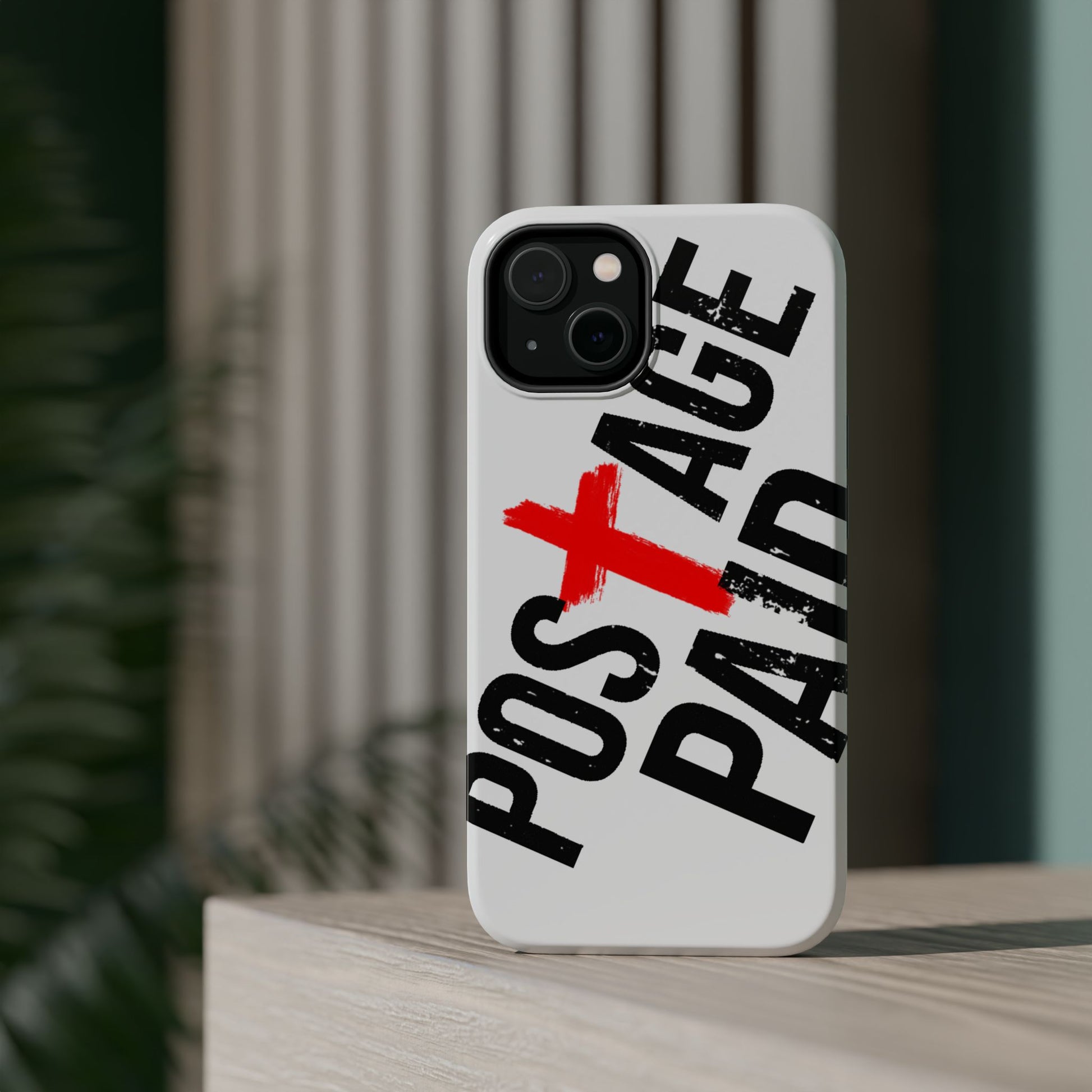 Postage Paid Impact-Resistant Phone Case - 'Postage Paid' Design, Inspiration Phone Case, Gifts For Faith Believers, Gifts For Postal Workers, Inspirational Gifts.