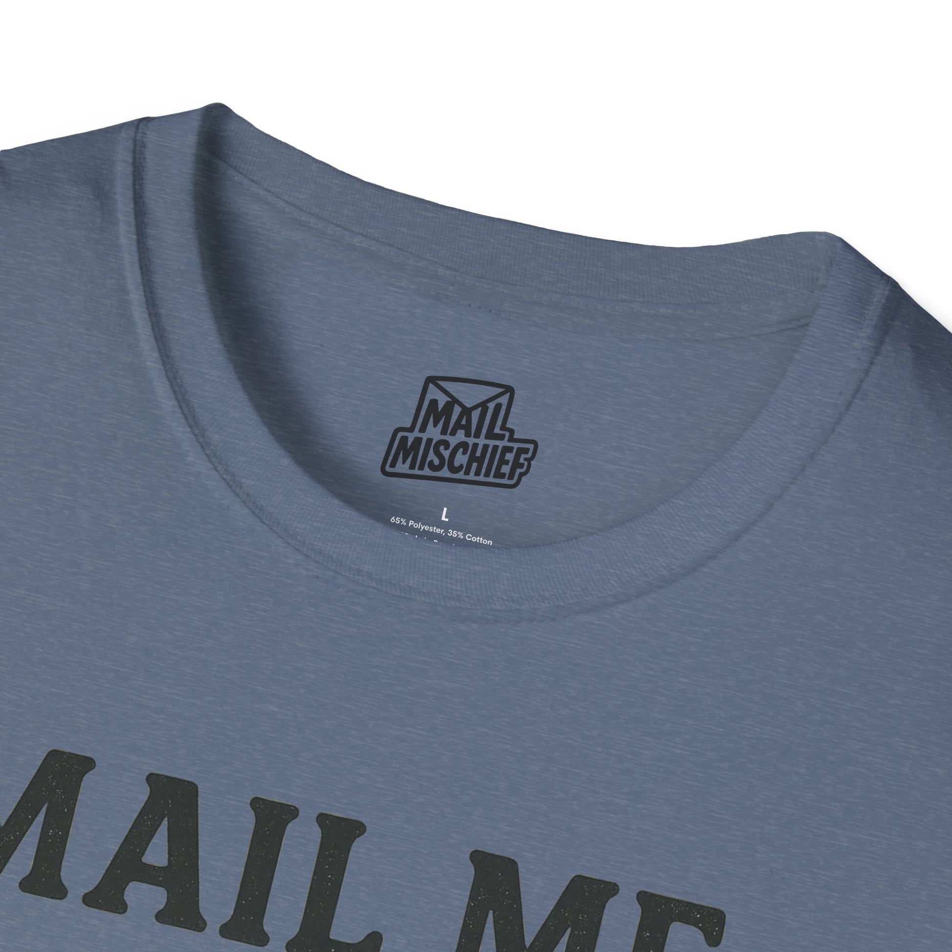 Mail Me Something Nice T-Shirt, Unisex Cute Tee, Gift for Friends, Postal Humor Shirt, Fun Casual Wear