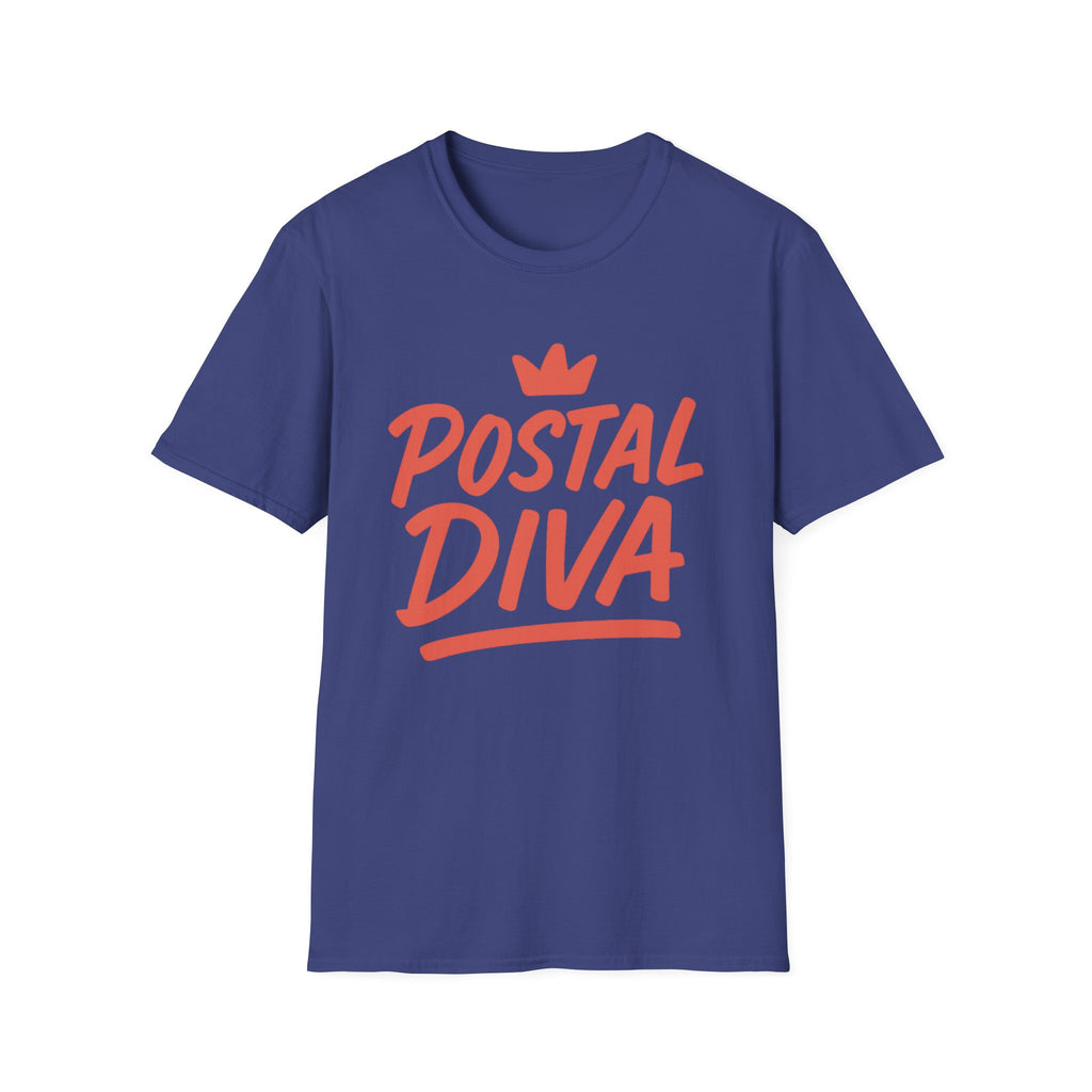 Postal Diva Unisex T-Shirt - Fun Gift for Postal Workers, Casual Wear, Birthday, Holidays, Graphic Tee