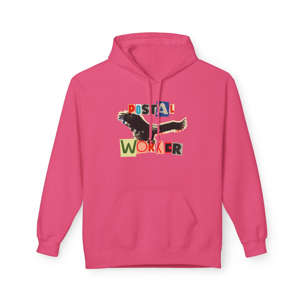 Postal Worker Ransom Letter Hoodie – Bold Eagle Graphic Sweatshirt for Proud Mail Carriers