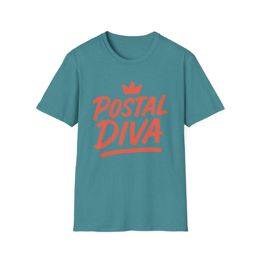 Postal Diva Unisex T-Shirt - Fun Gift for Postal Workers, Casual Wear, Birthday, Holidays, Graphic Tee