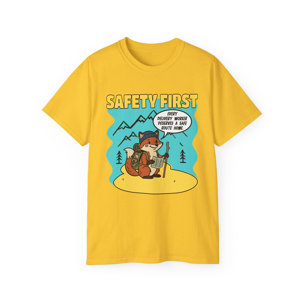 Safety First Delivery Worker T-Shirt — Delivery worker shirt