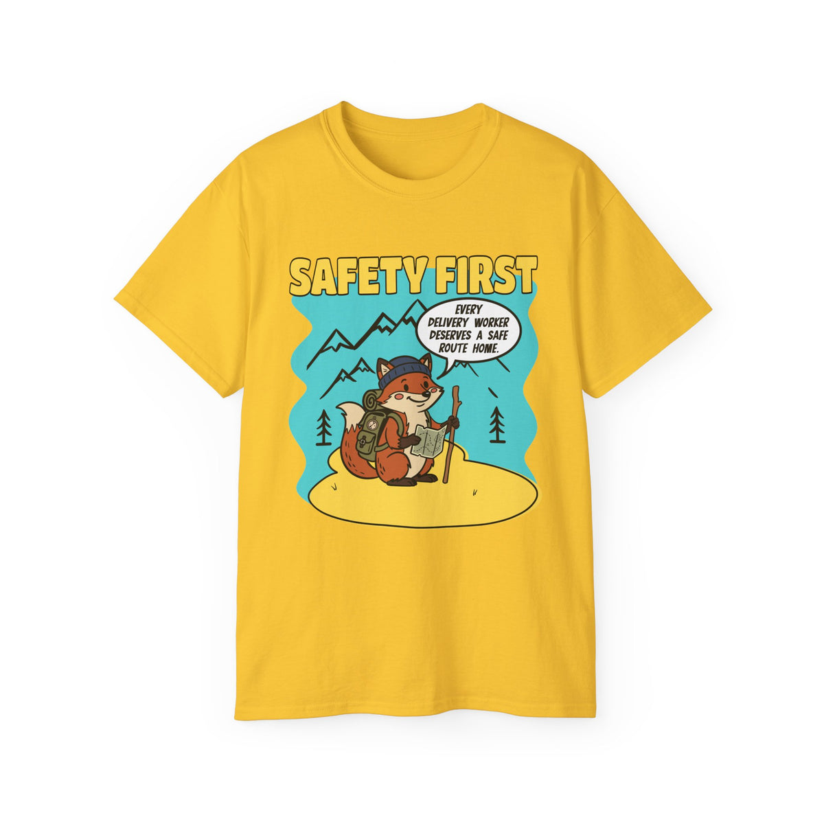 Safety First Delivery Worker T-Shirt — Delivery worker shirt