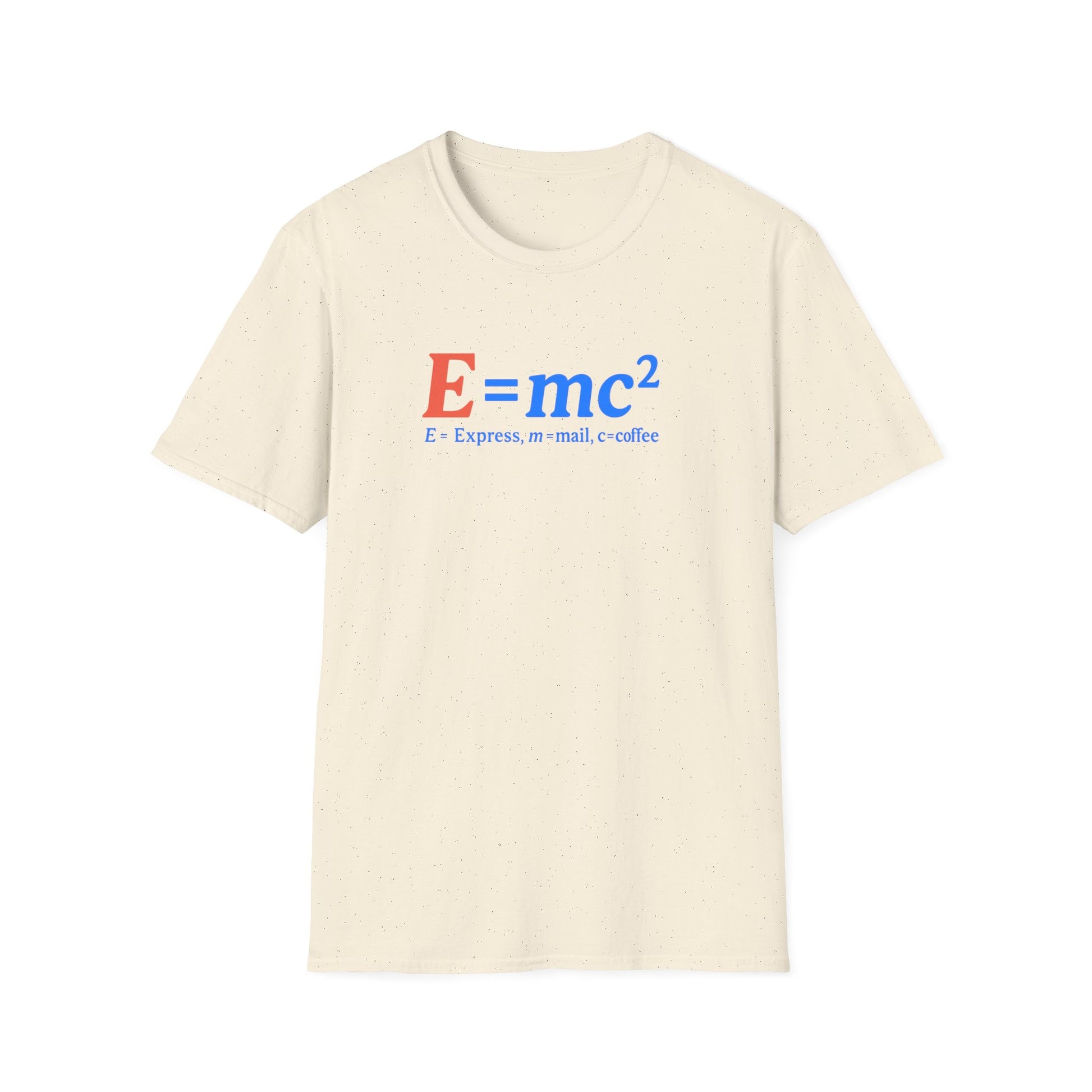 E=mc Unisex Softstyle T-Shirt - Science Tee for Math Lovers, Geek Clothing, Gift for Students, Casual Wear, Educational Apparel