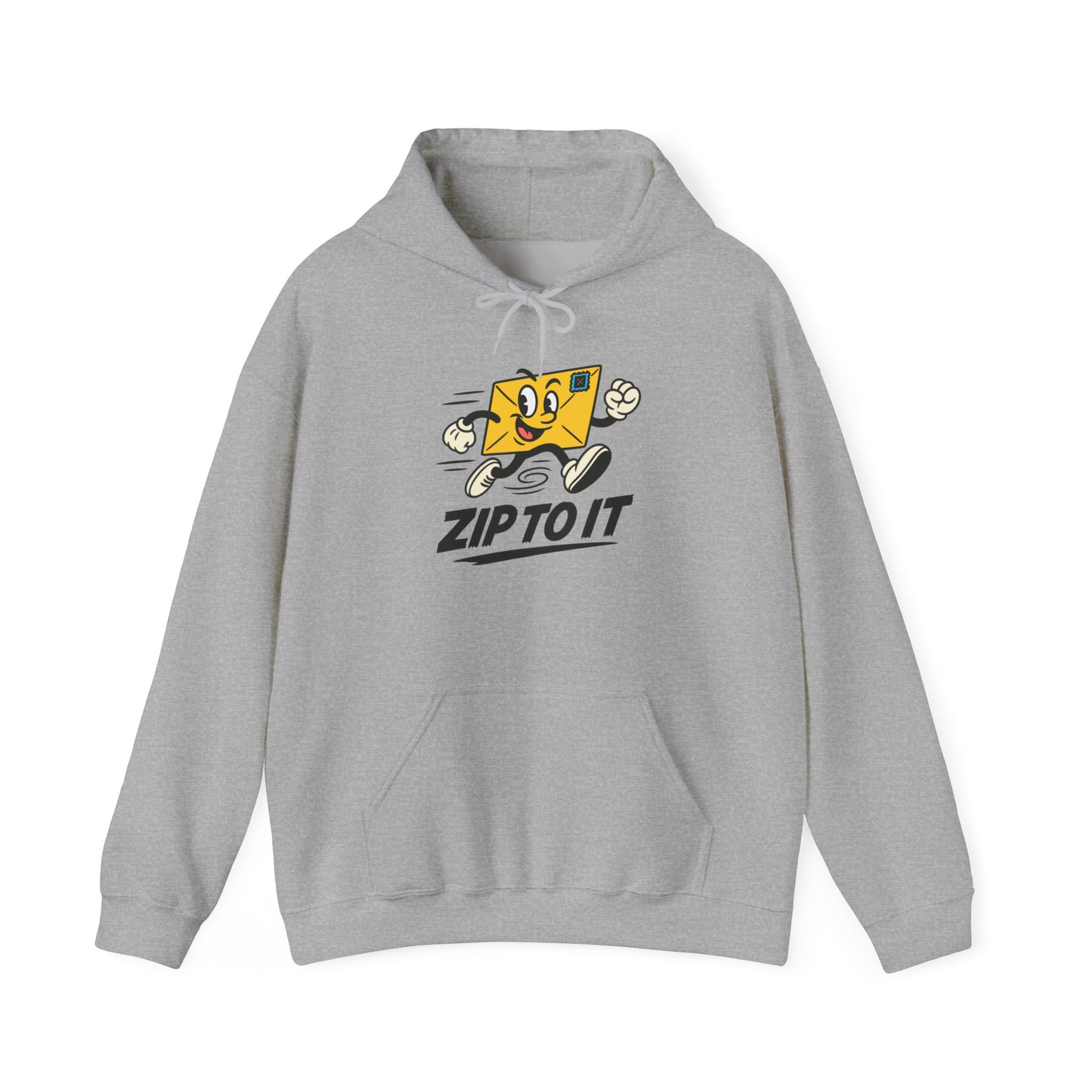 Playful Zip To It Hooded Sweatshirt for Fun & Comfort, Postal Worker, Mail Carrier, Great for Gifting, Cozy Apparel, Unisex Fashion