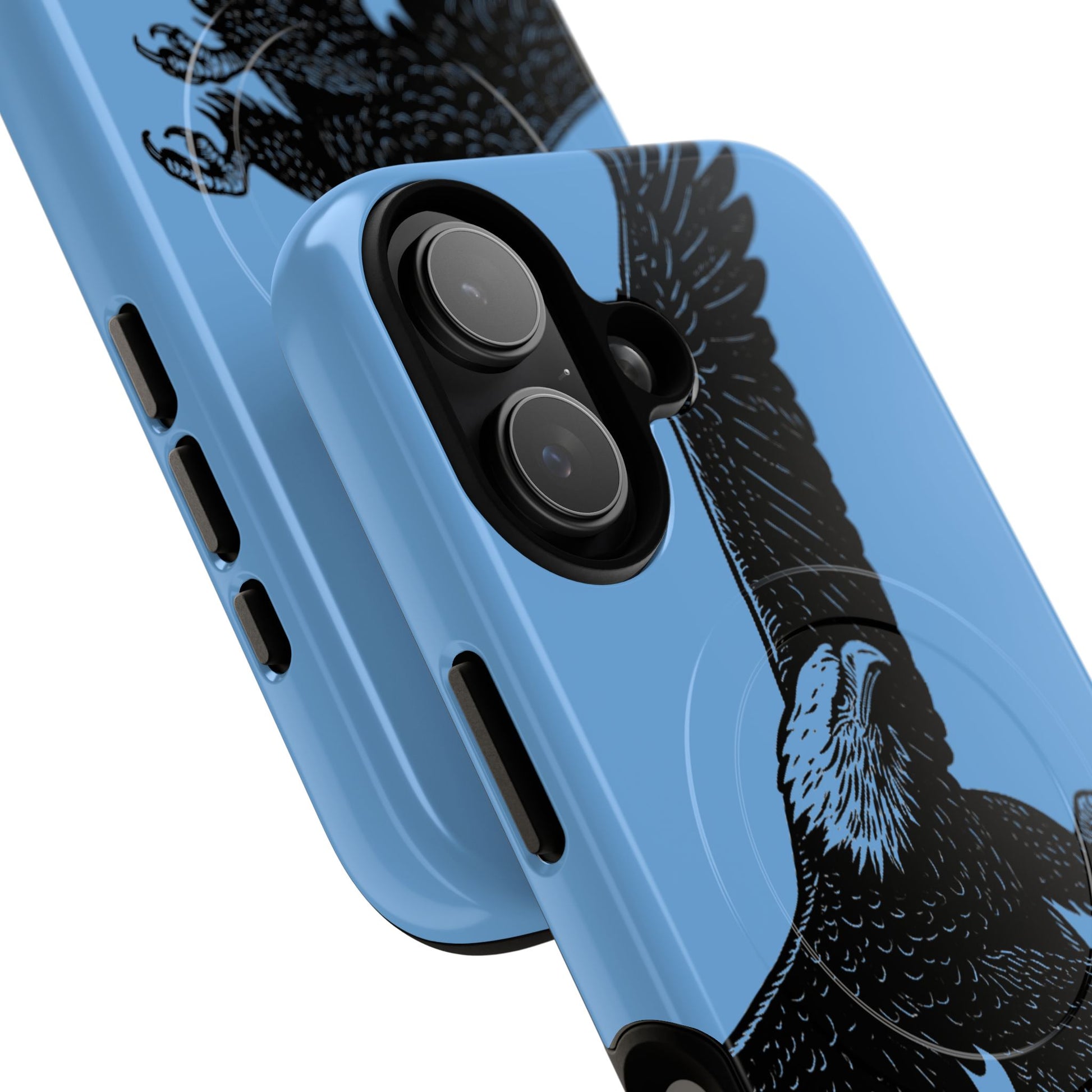 Eagle Flight Tough Magnetic Phone Case — Protective Magnetic Snap Cover with Soaring Eagle Design