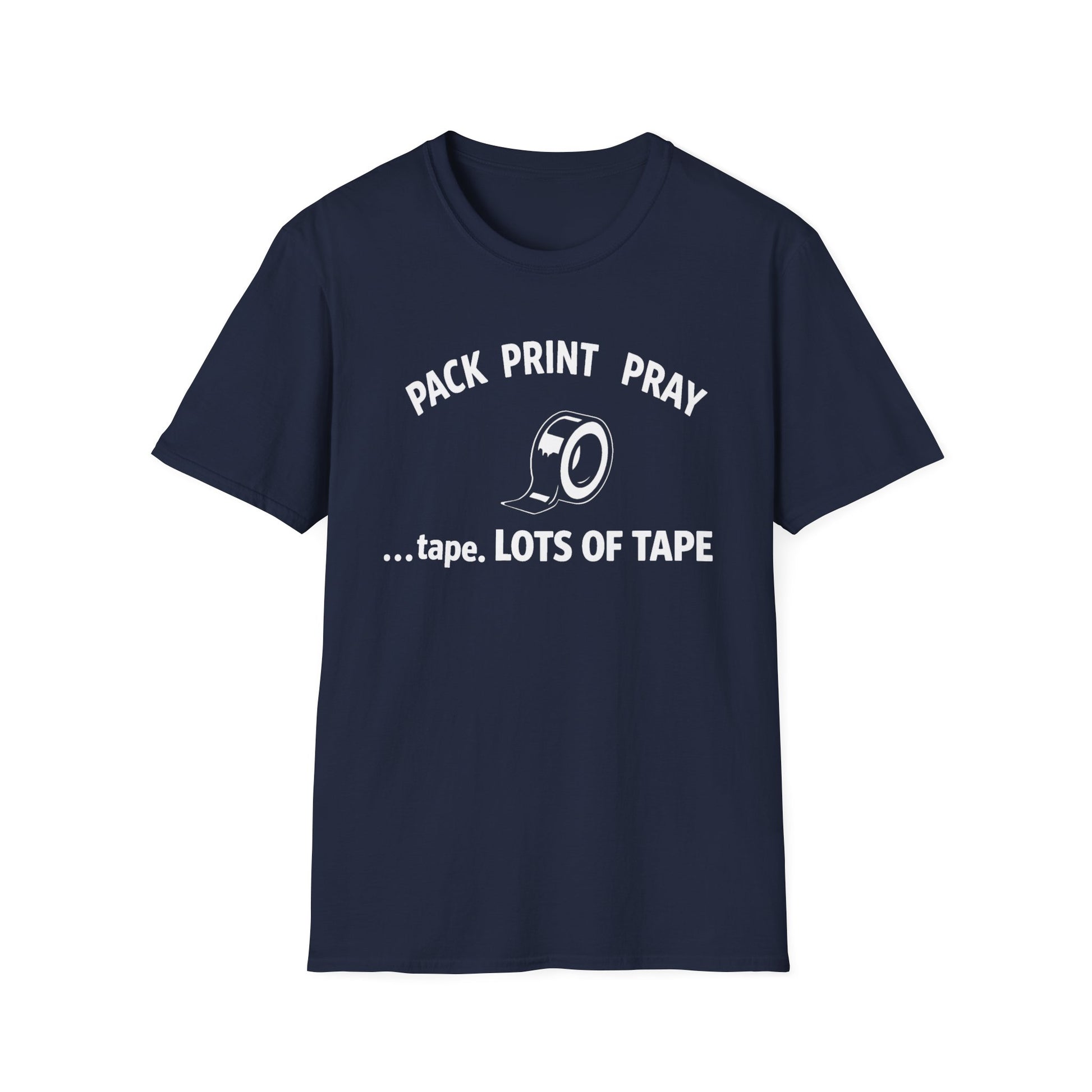 Pack Print Pray Shirt – Funny Shipping Tee for Small Business, Etsy Sellers & Fulfillment Workers