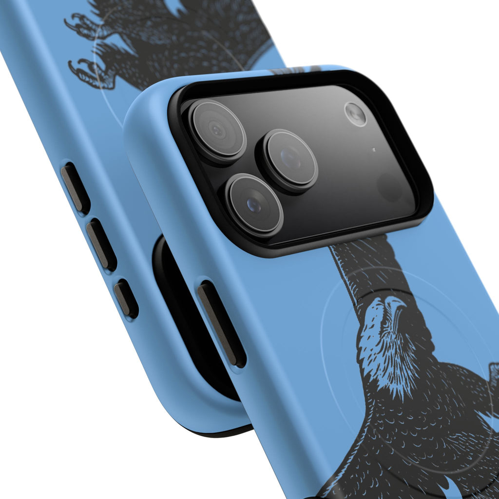 Eagle Flight Tough Magnetic Phone Case — Protective Magnetic Snap Cover with Soaring Eagle Design