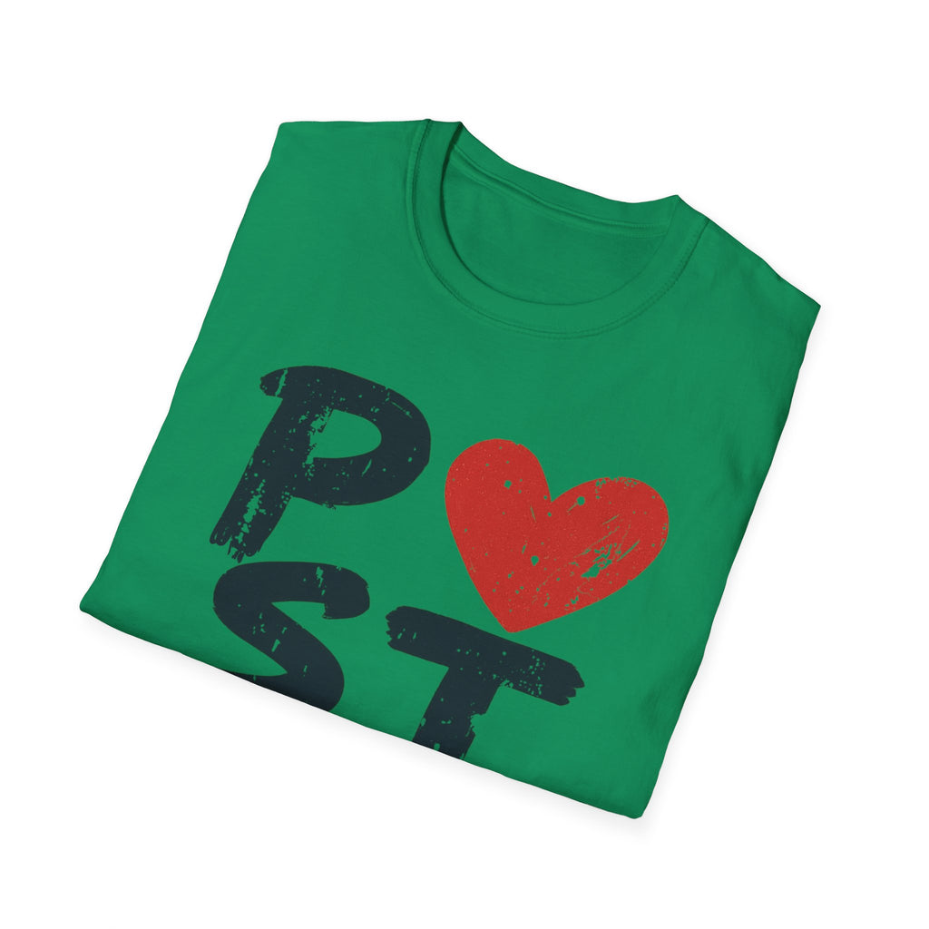 Postal Love T-Shirt - Unisex Softstyle Tee for Postal Workers, Letter Lovers, Proud Mail Carriers, Postal Workers, Gift for Holidays, Casual Wear