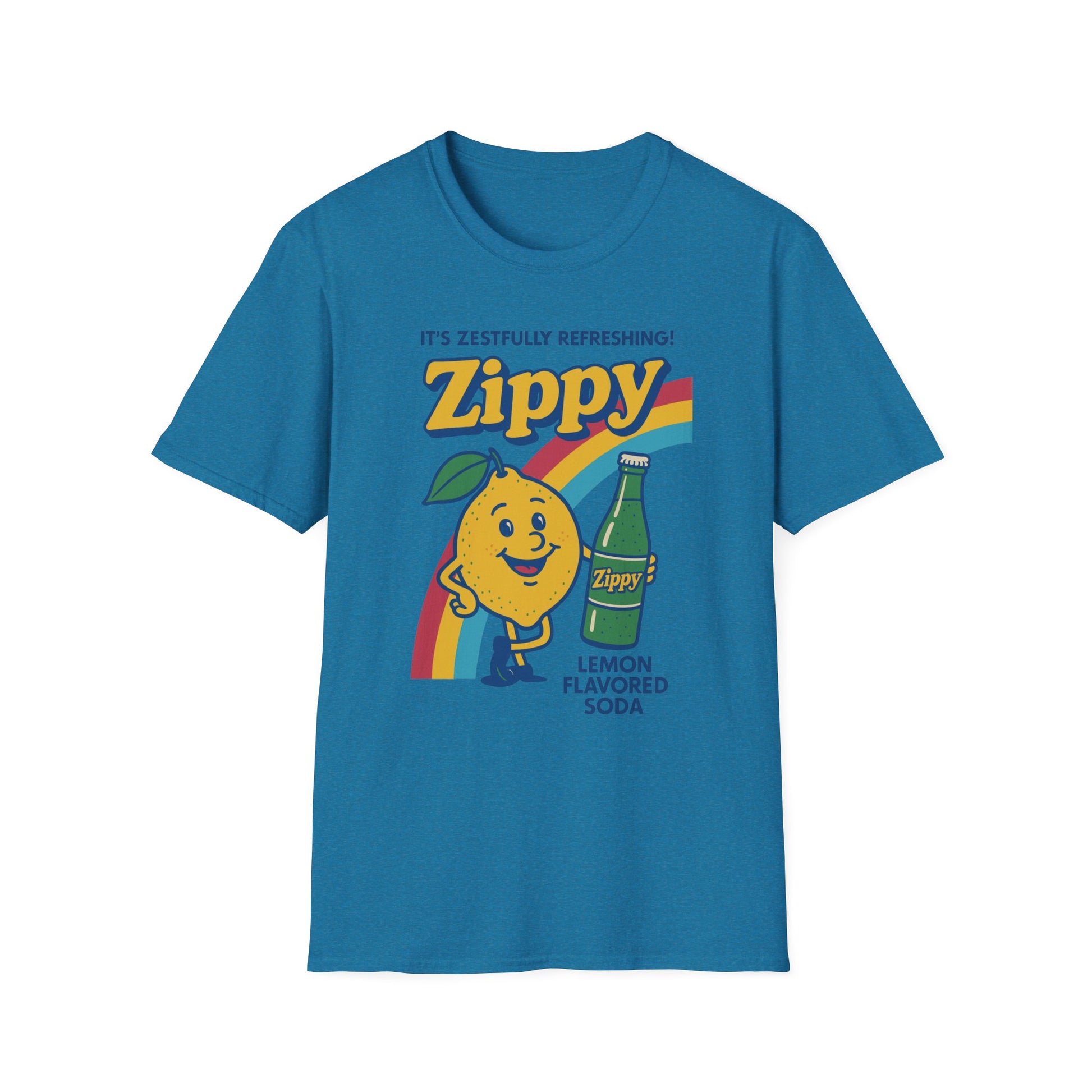Zesty Lemon Soda T-Shirt, Retro Graphic Tee, Postal Worker, Mail Carrier, Unisex Summer Apparel, Fun Gift, Casual Wear, Lemonade Party Shirt