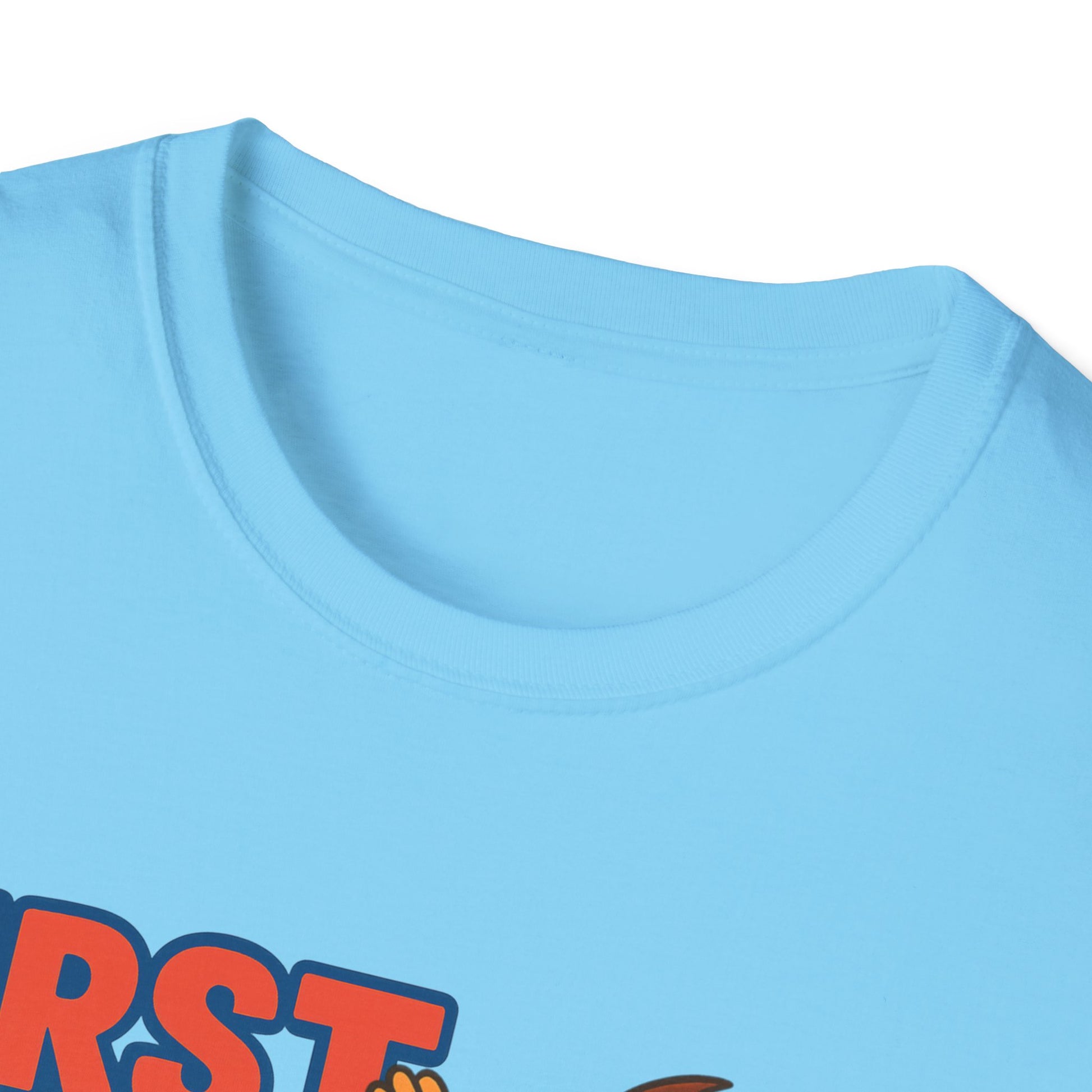 Unisex Softstyle T-Shirt - Beach Vibes, First Class Waves Only, Summer Attire, Surfing Gift, Casual Wear, Retro Tee