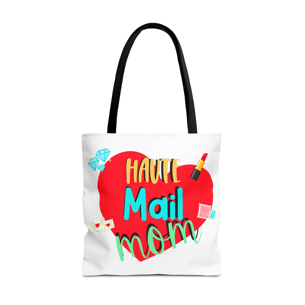 Tote Bag — "Haut Mail Mom" Heart Design Tote for Postal & Mom Gifts