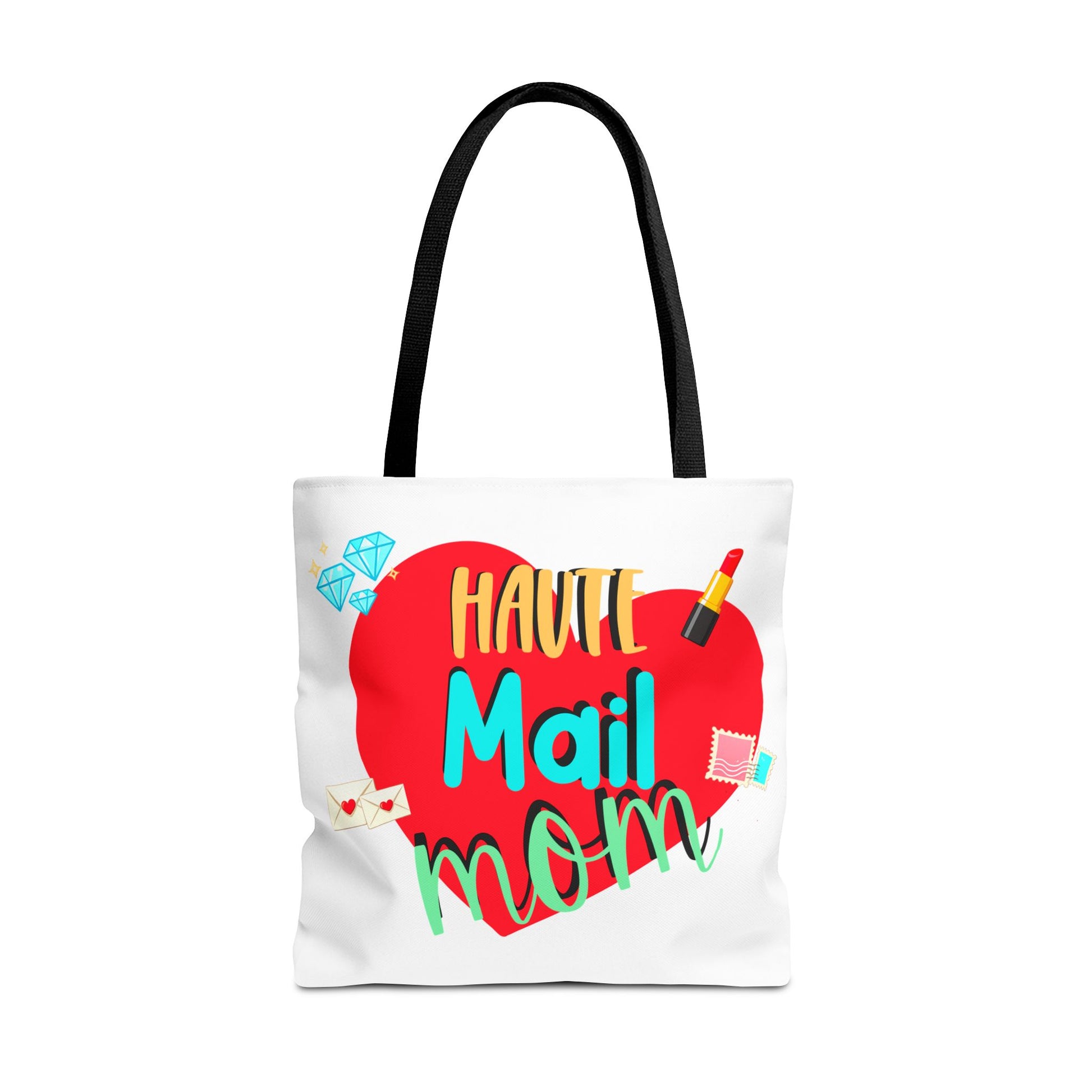 Tote Bag — "Haut Mail Mom" Heart Design Tote for Postal & Mom Gifts