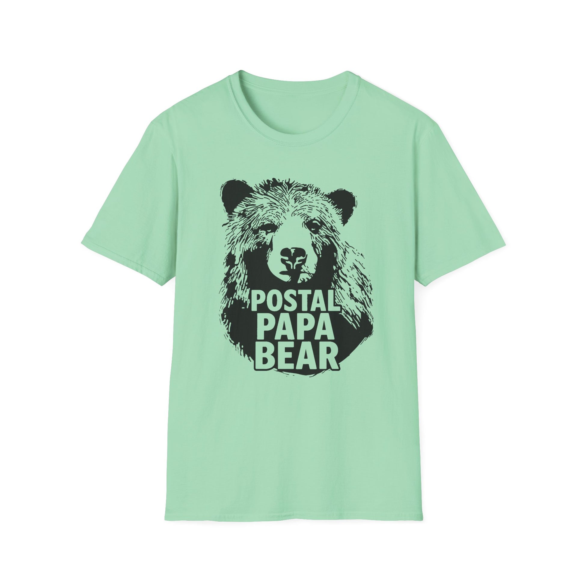 Postal Papa Bear Unisex T-Shirt | Cute Gift for Dads | Family Reunion T-Shirt | Casual Wear | Father's Day Tee | Unique Design