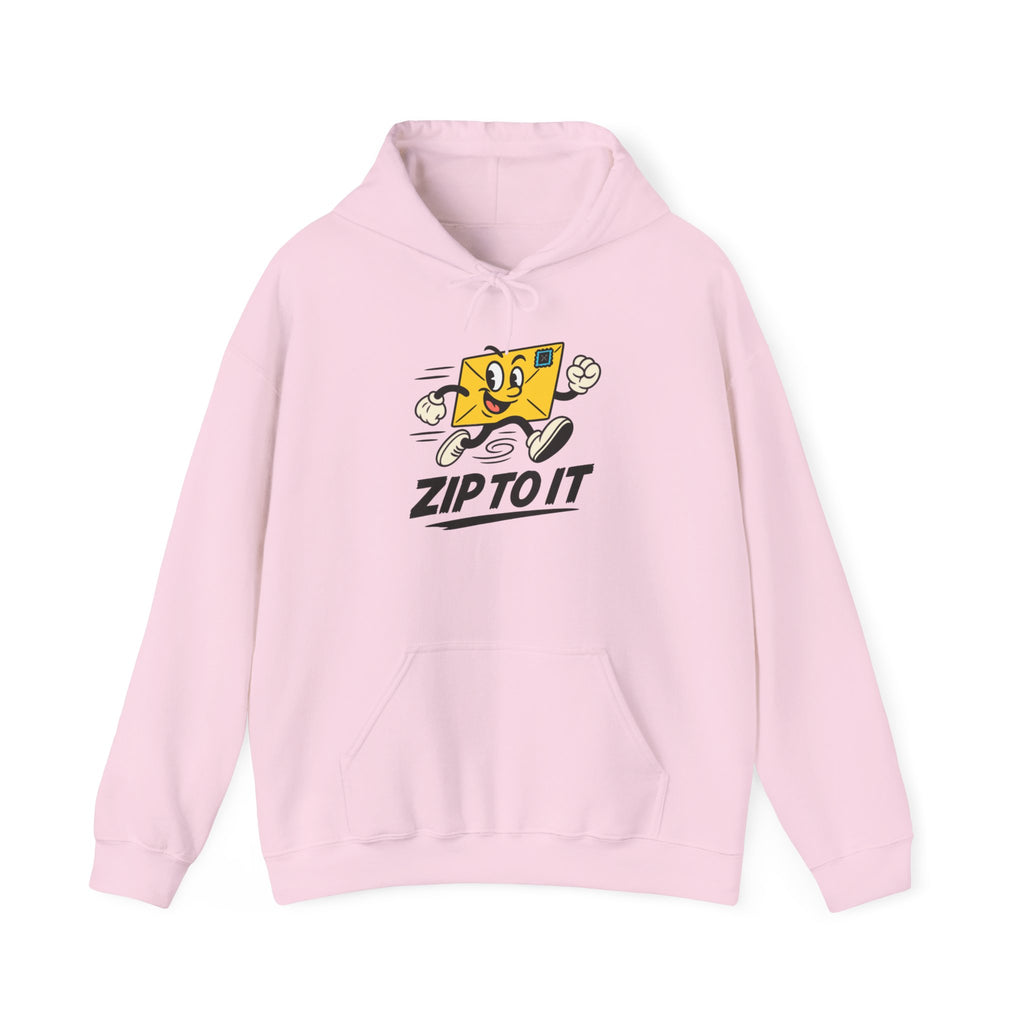 Playful Zip To It Hooded Sweatshirt for Fun & Comfort, Postal Worker, Mail Carrier, Great for Gifting, Cozy Apparel, Unisex Fashion
