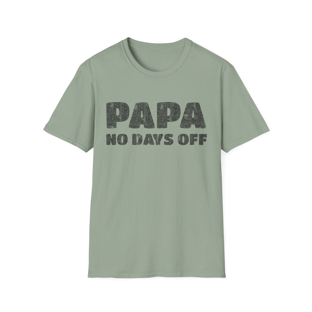 Papa No Days Off — Distressed Vintage Father’s Day Tee