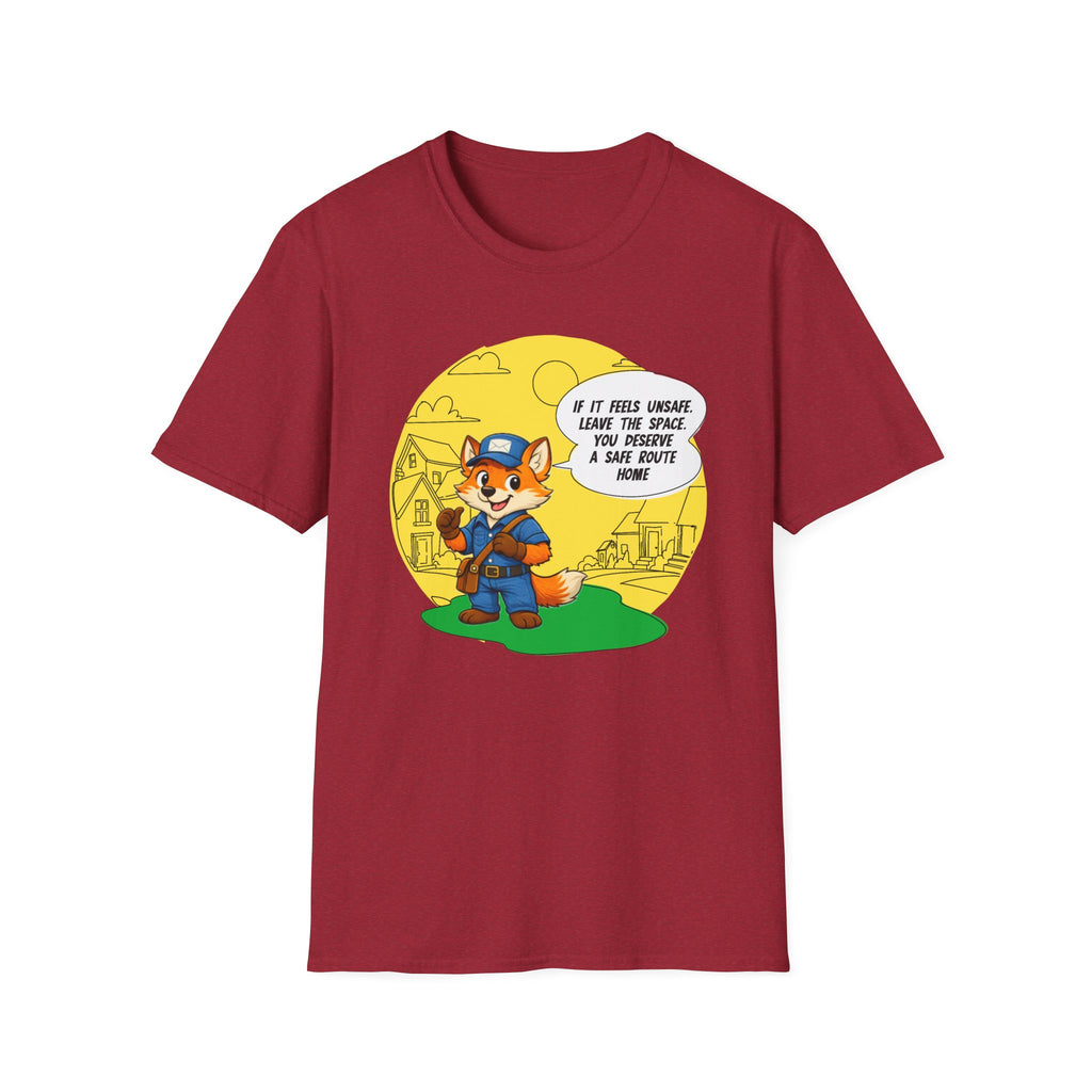 Safe Route Home – Delivery Worker Safety Awareness T-Shirt