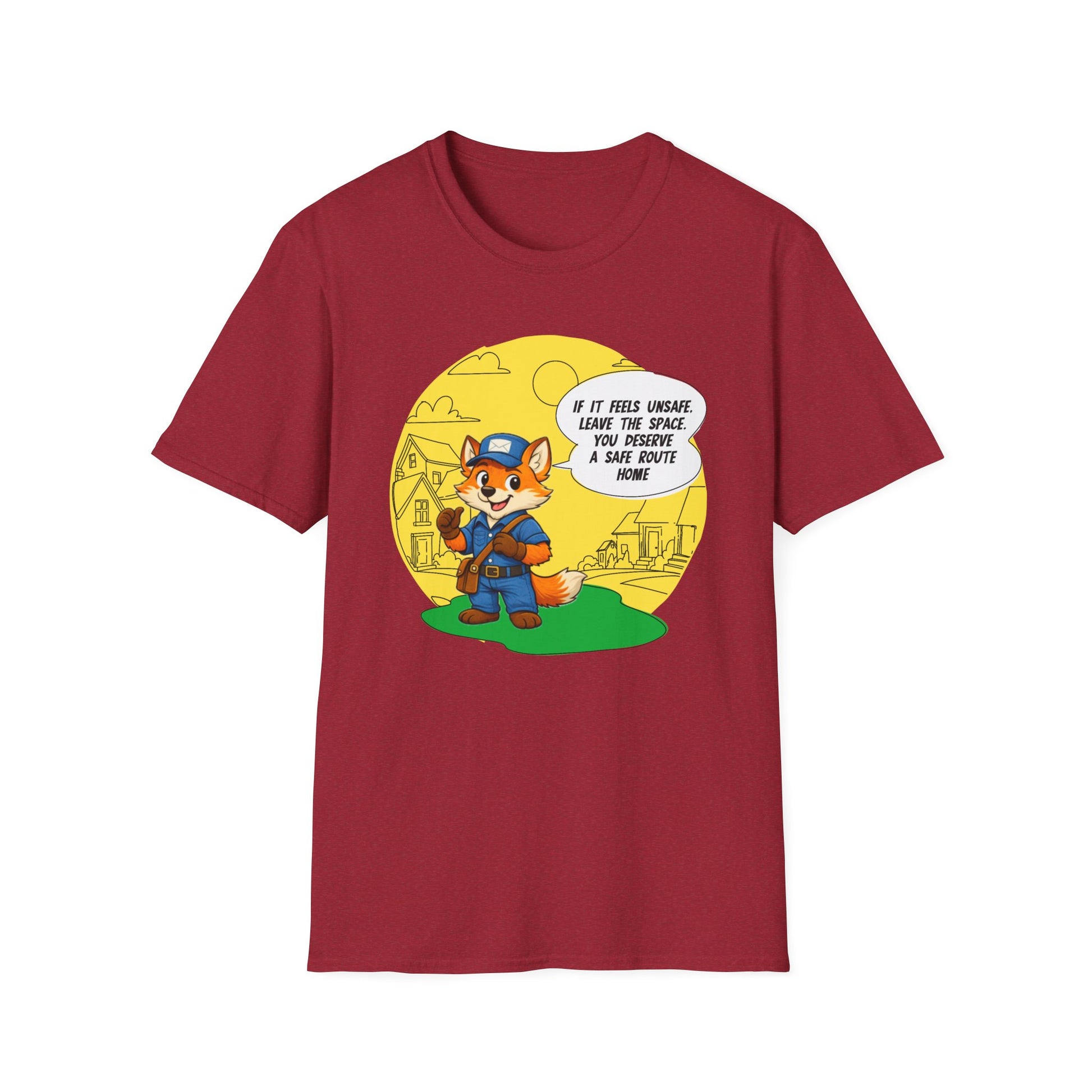 Safe Route Home – Delivery Worker Safety Awareness T-Shirt