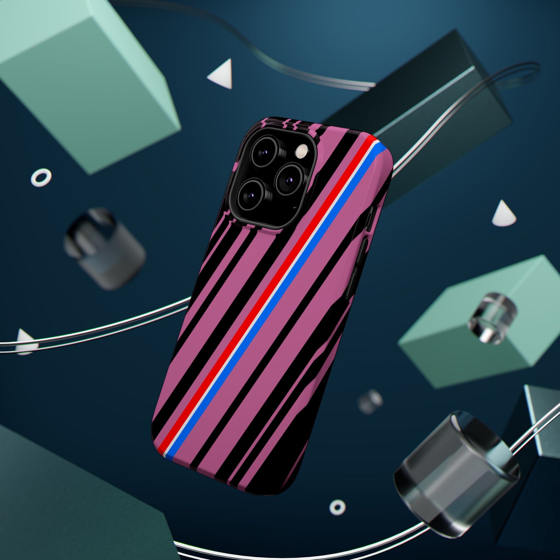 Vibrant Magnetic Phone Cases for Impact Resistance, Phone Protection, Gift for Tech Lovers, Postal Workers, Colorful Barcode Cases