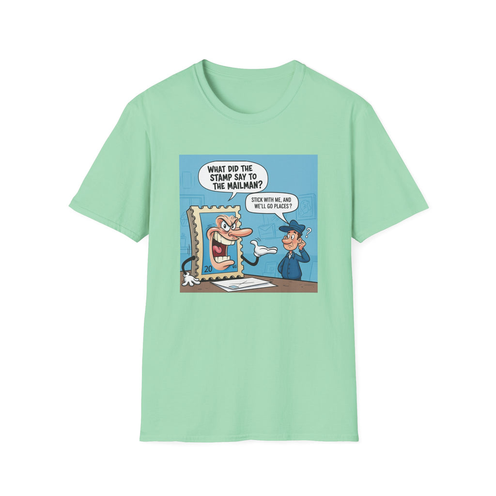 Funny Stamp Collector T-Shirt, Humorous Gift for Postal Workers, Quirky Tee for Collectors, Fun Conversation Starter