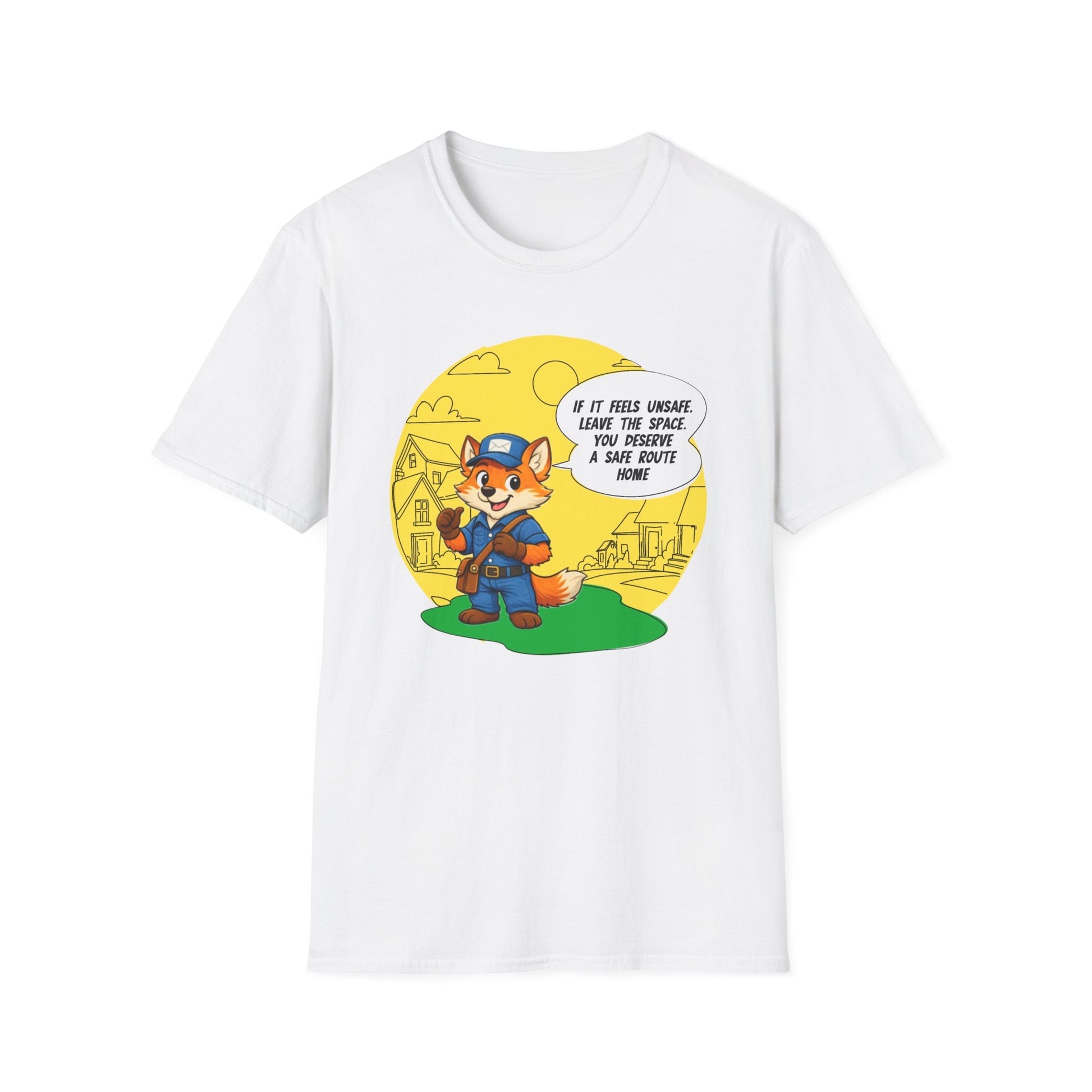 Safe Route Home – Delivery Worker Safety Awareness T-Shirt