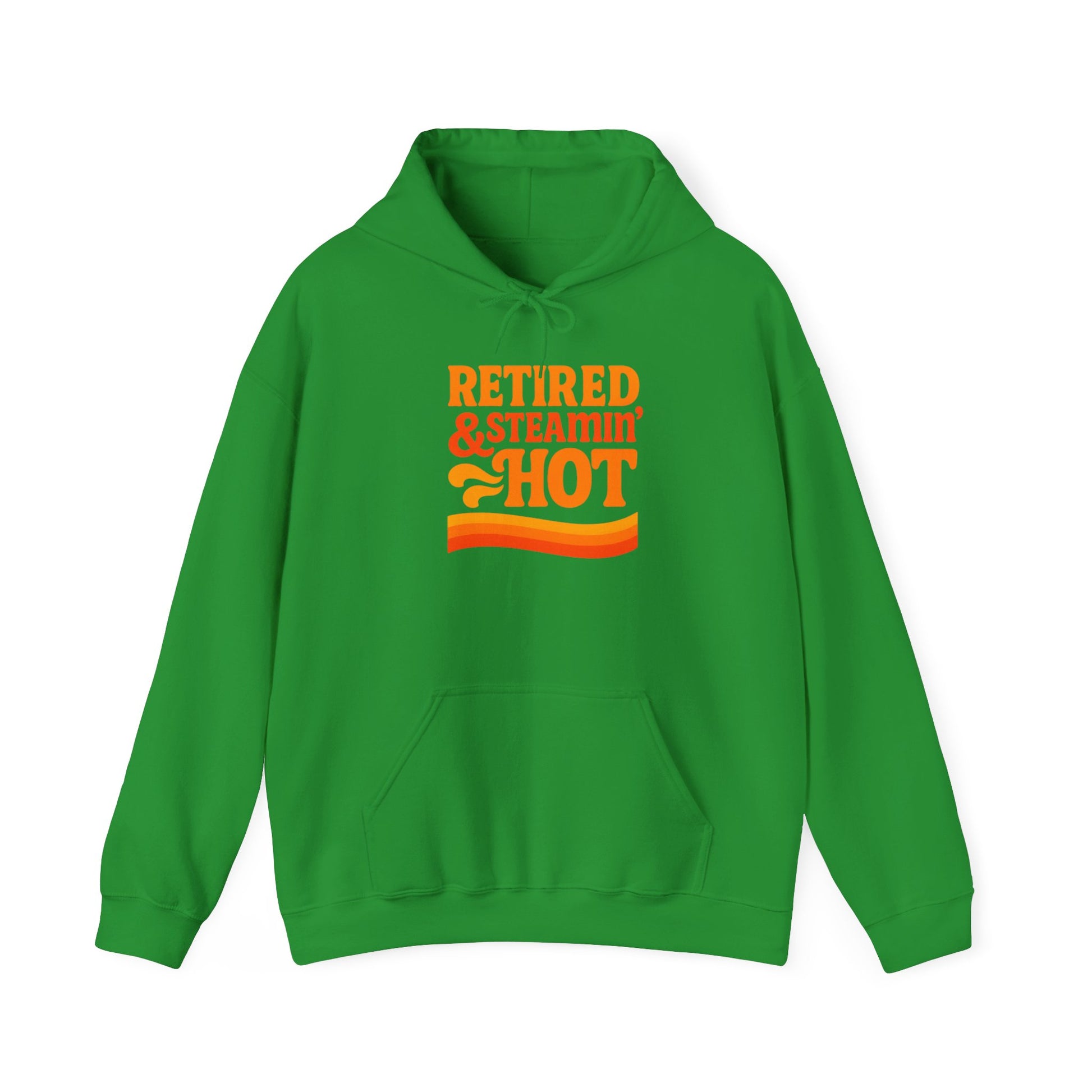 Retired & Steamin' Hot Hoodie | Unisex Heavy Blend Sweatshirt, Postal Worker, Mail Carrier, Gift for Retirees, Postal Worker, Mail Carrier, Fun Retirement Apparel, Cozy Layer, Anniversary [...]