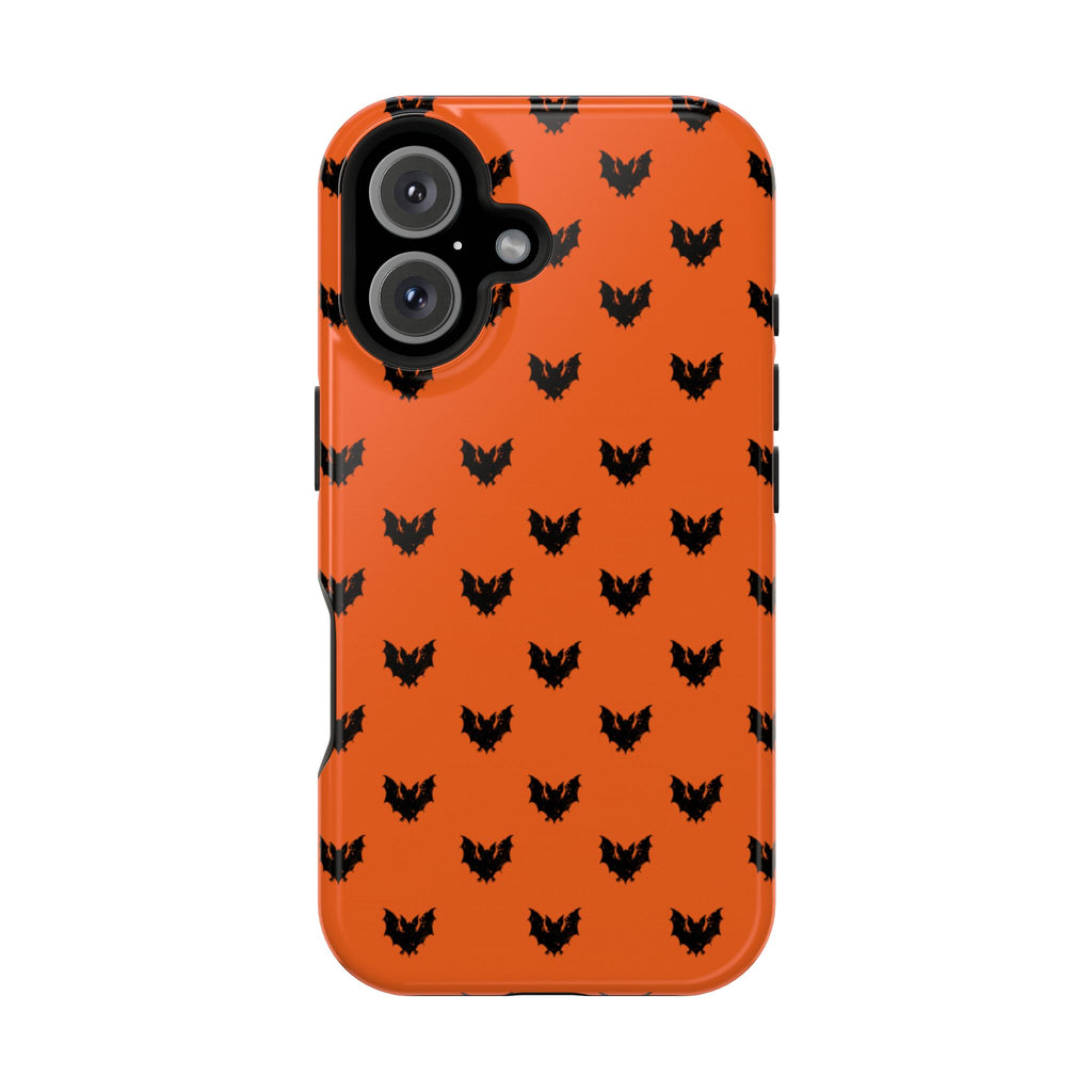 Halloween Design Durable Phone Case with Spooky Bat Design, Magnetic Impact-Resistant Case, Black Cat Pattern, Gift for Halloween, Phone Accessories, [...]