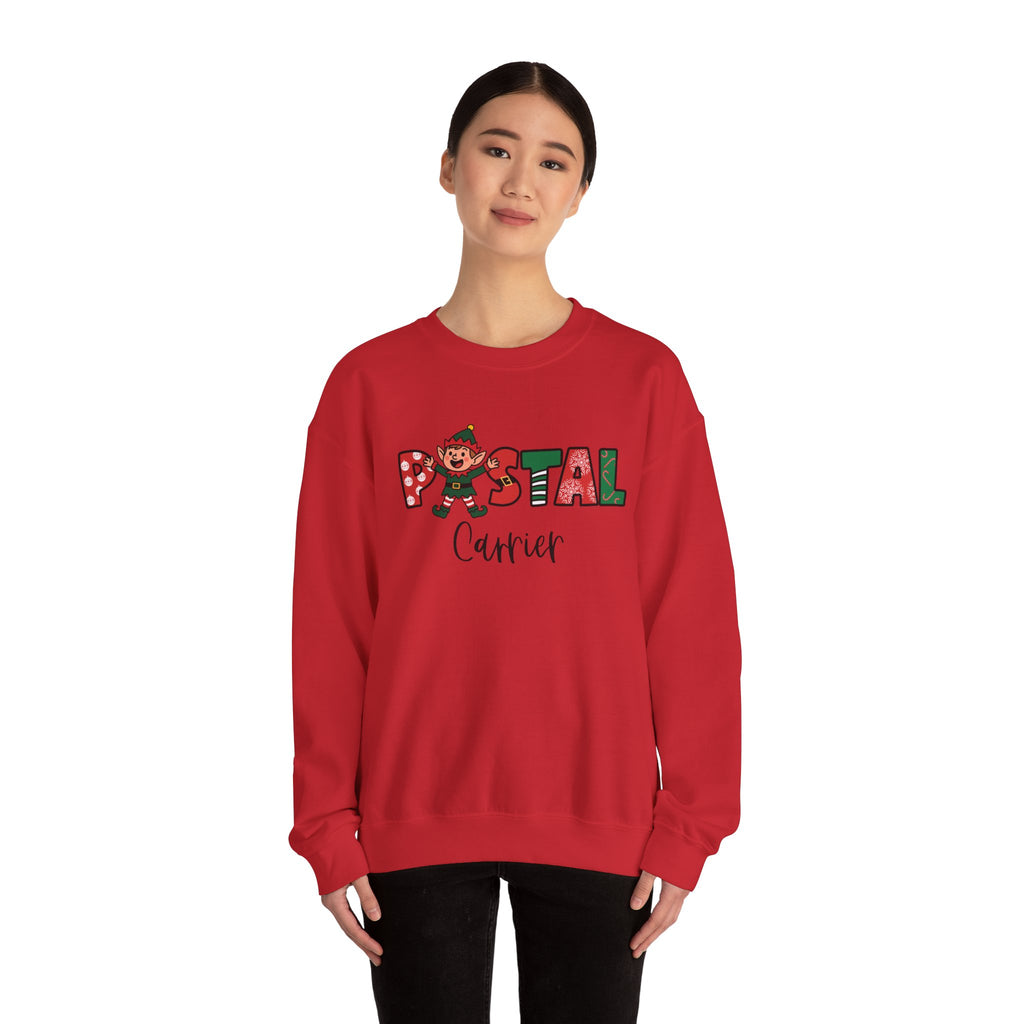 Postal Carrier Christmas Themed Unisex Sweatshirt - 'Postal Carrier' Design