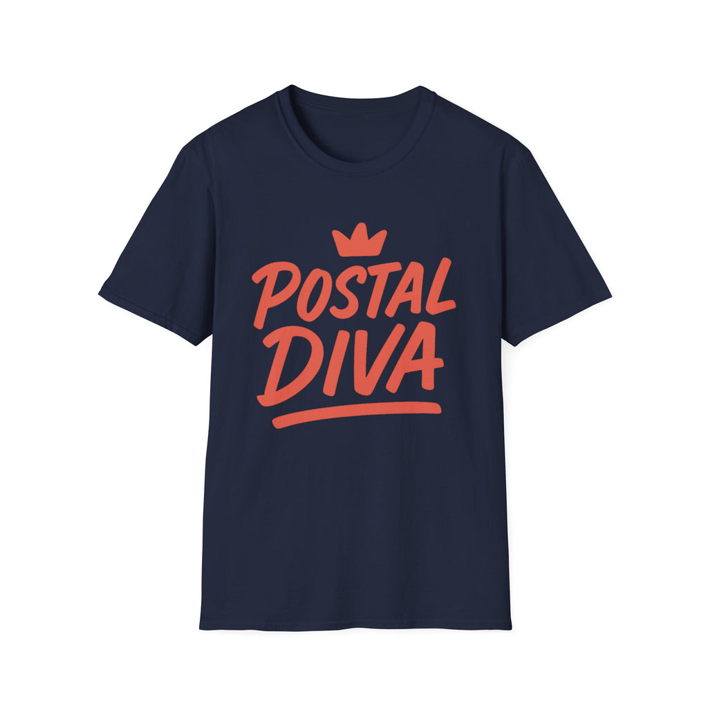 Postal Diva Unisex T-Shirt - Fun Gift for Postal Workers, Casual Wear, Birthday, Holidays, Graphic Tee