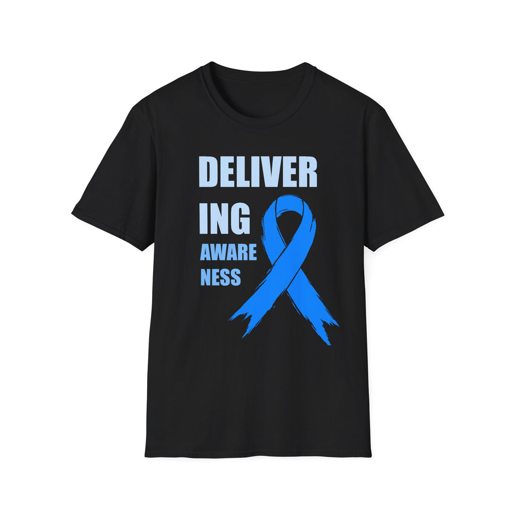 Prostate Cancer Awareness Shirt – Delivering Awareness Light Blue Ribbon Support Tee