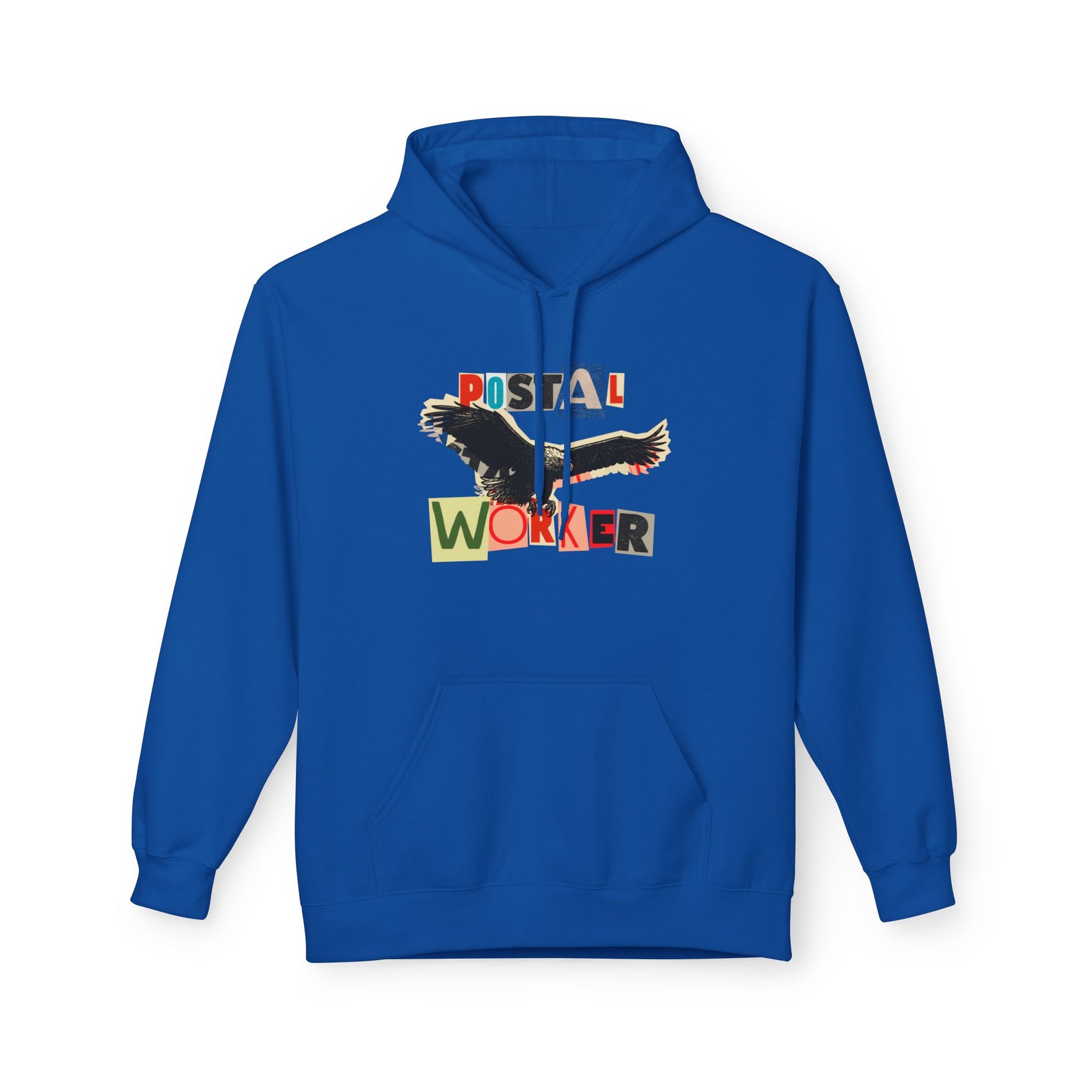 Postal Worker Ransom Letter Hoodie – Bold Eagle Graphic Sweatshirt for Proud Mail Carriers