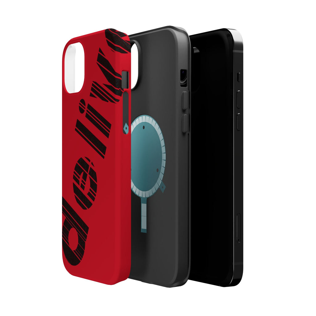 “Delivered” Magnetic Phone Cases, Impact-Resistant Phone Covers for Teens, Gift for Friends, Unique Cell Phone Accessories, Red Design, Custom [...]