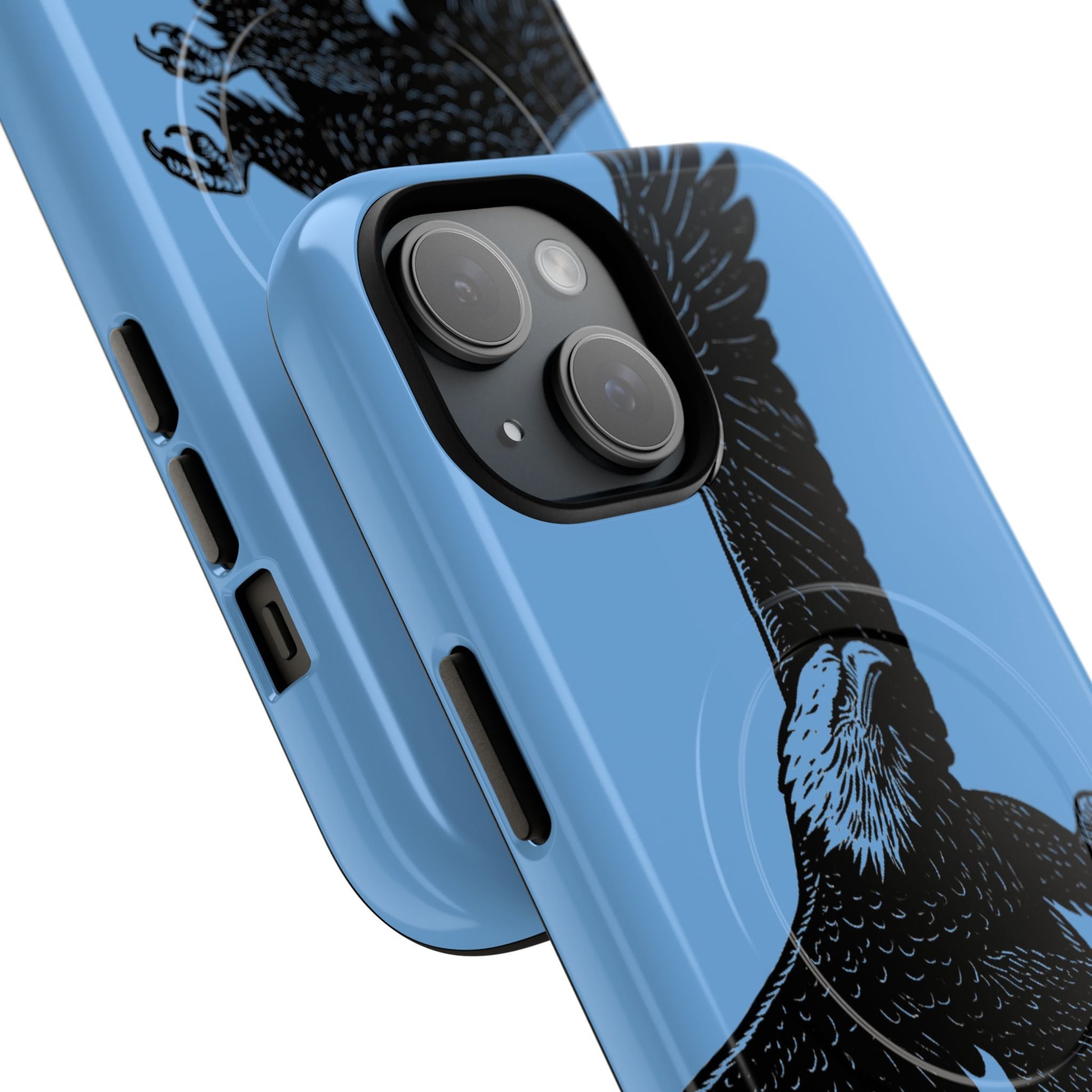 Eagle Flight Tough Magnetic Phone Case — Protective Magnetic Snap Cover with Soaring Eagle Design