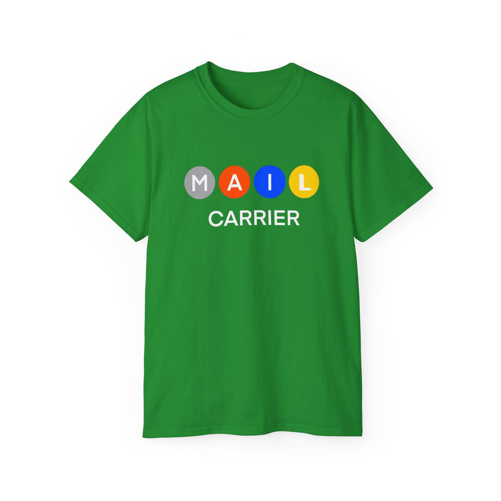 Mail Carrier T-Shirt — Colorful Bubble Graphic Design