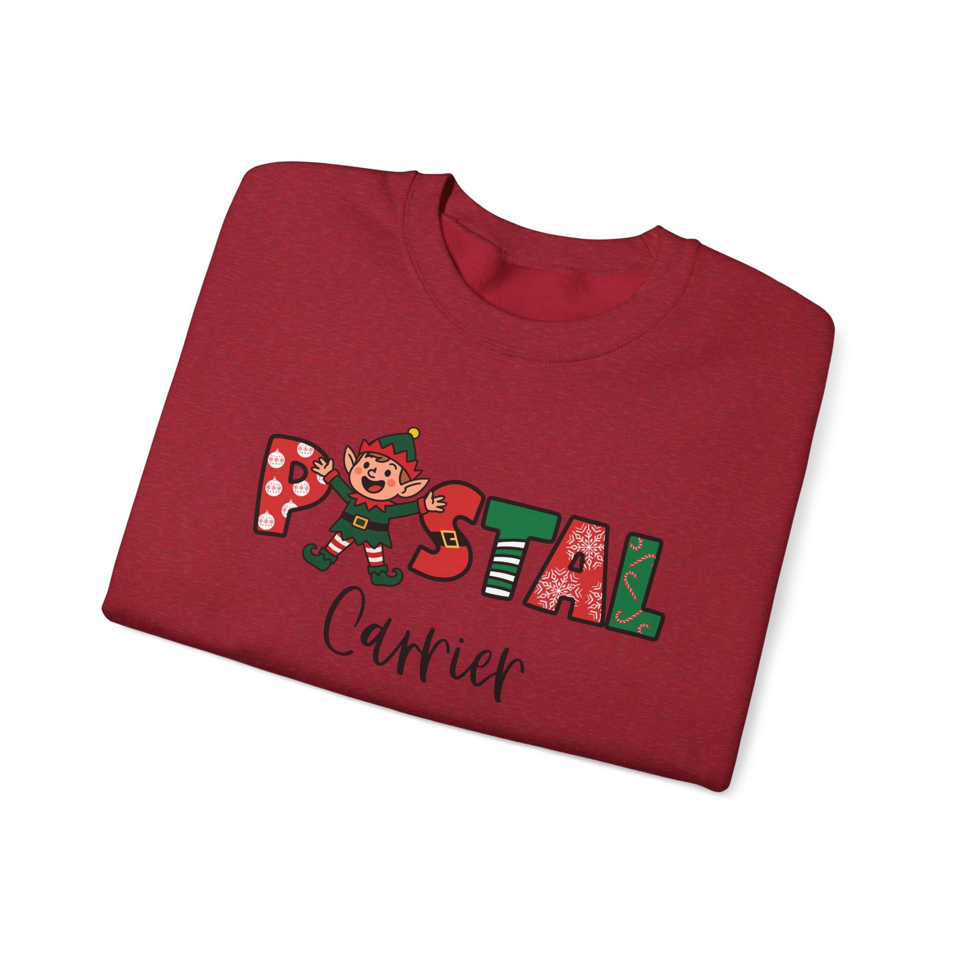 Postal Carrier Christmas Themed Unisex Sweatshirt - 'Postal Carrier' Design