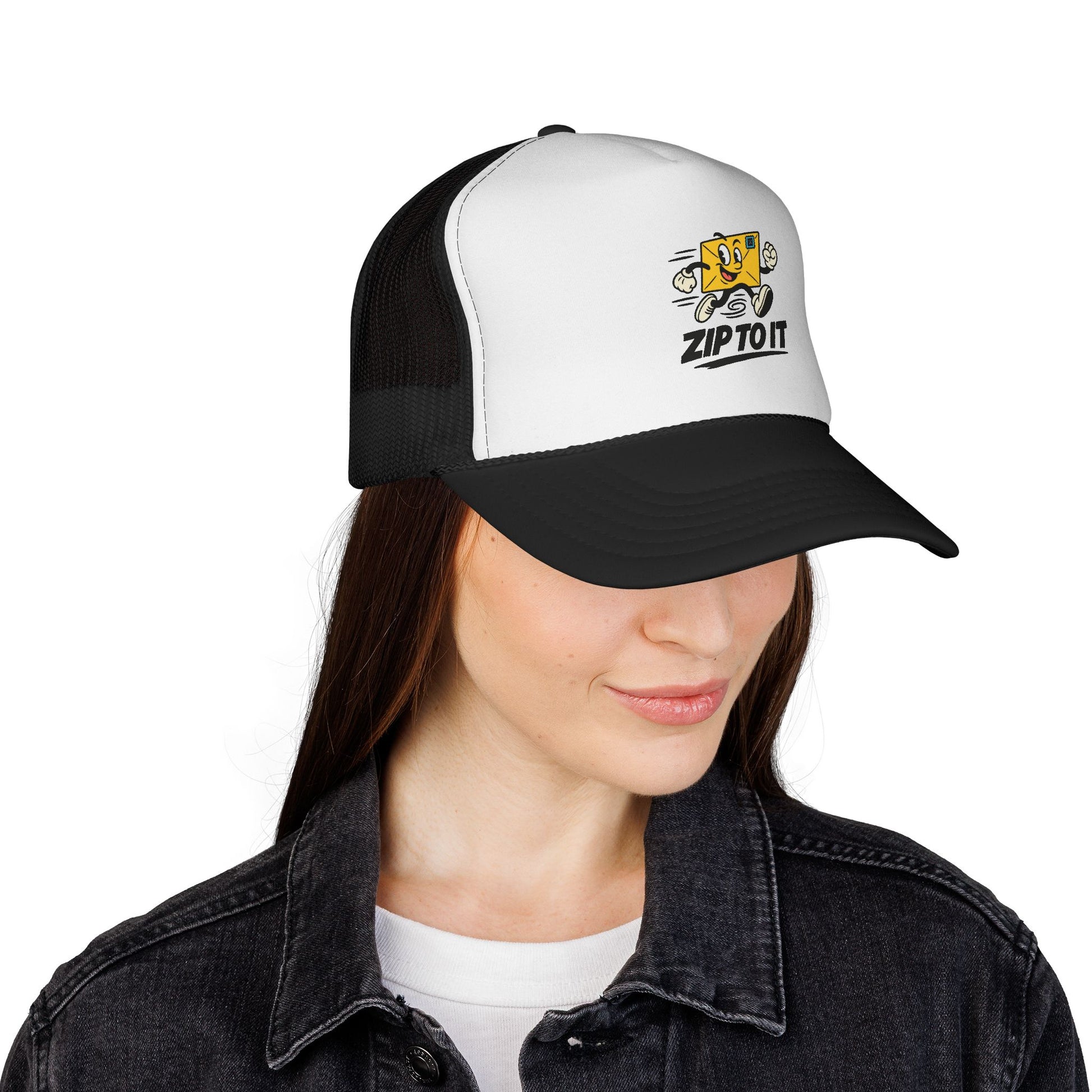 Zip To It Trucker Cap - Fun Outdoor Hat, Unique Gift for Road Trips, Summer Style, Adventure Ready, Casual Look