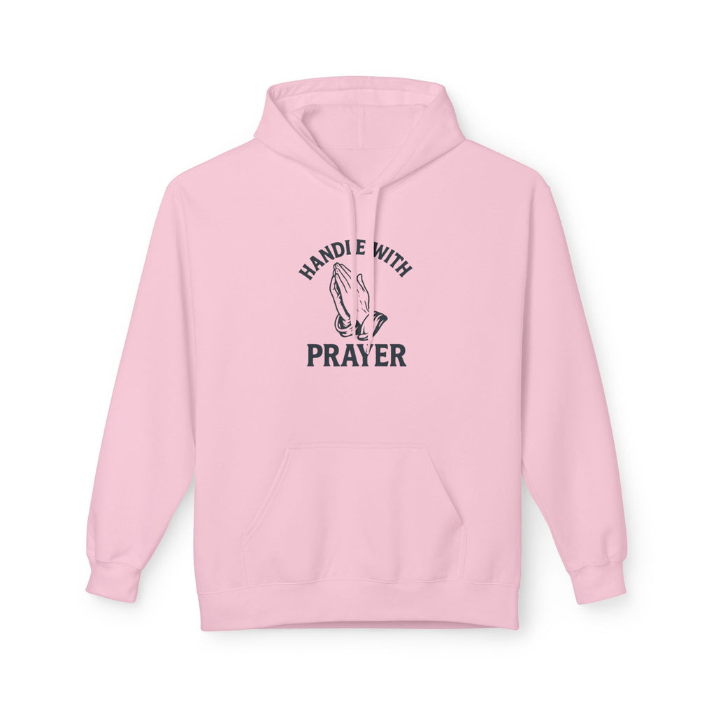 Handle With Prayer Hoodie - Unisex Midweight Softstyle Fleece - Spiritual Gift, Comfort Apparel, Cozy Hoodie, Faith-based Clothing, Relaxed Wear