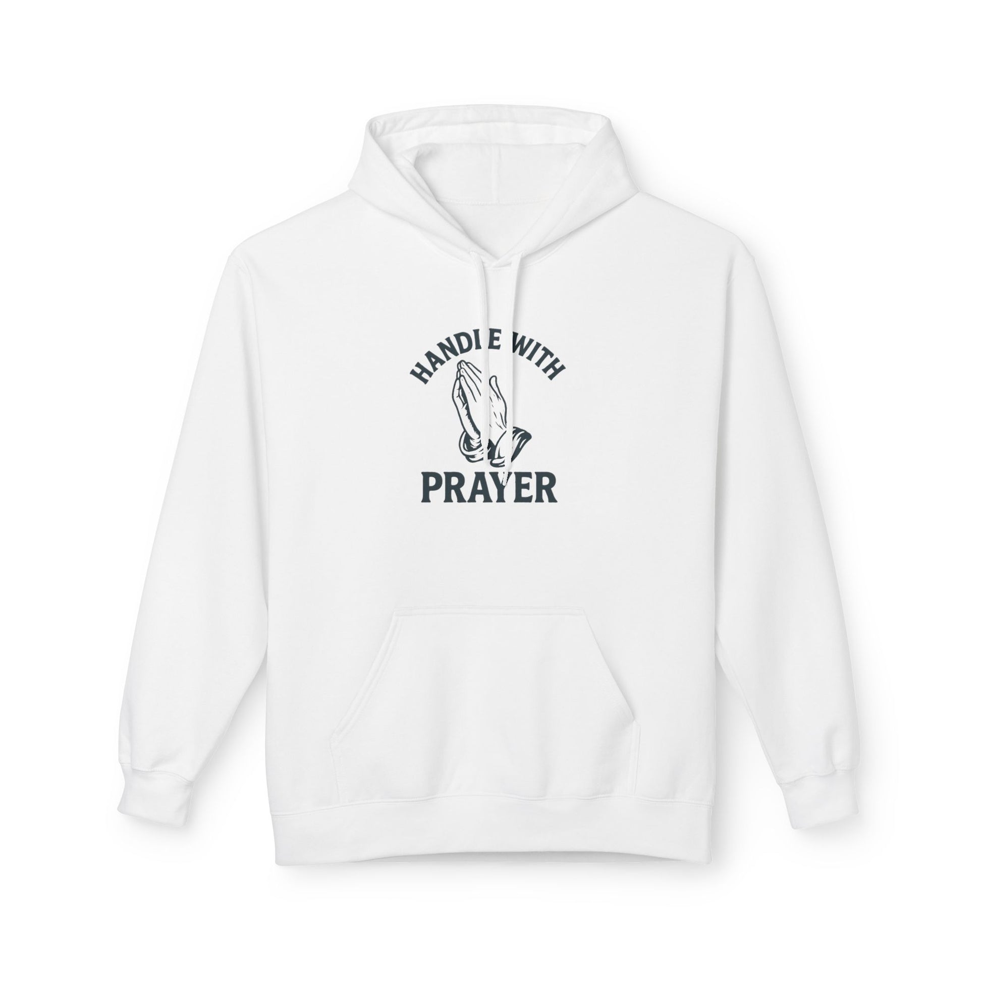 Handle With Prayer Hoodie - Unisex Midweight Softstyle Fleece - Spiritual Gift, Comfort Apparel, Cozy Hoodie, Faith-based Clothing, Relaxed Wear