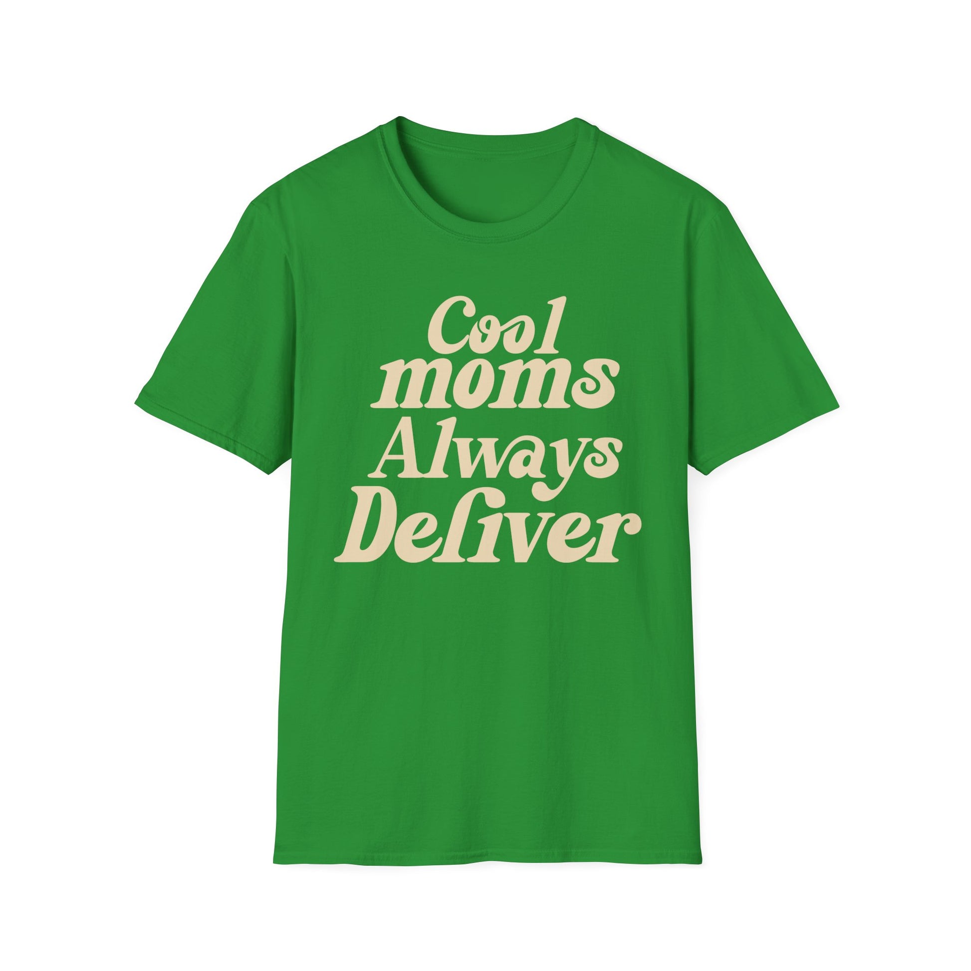 Cool Moms Always Deliver T-Shirt — Funny graphic tee for postal workers, gift idea for mom