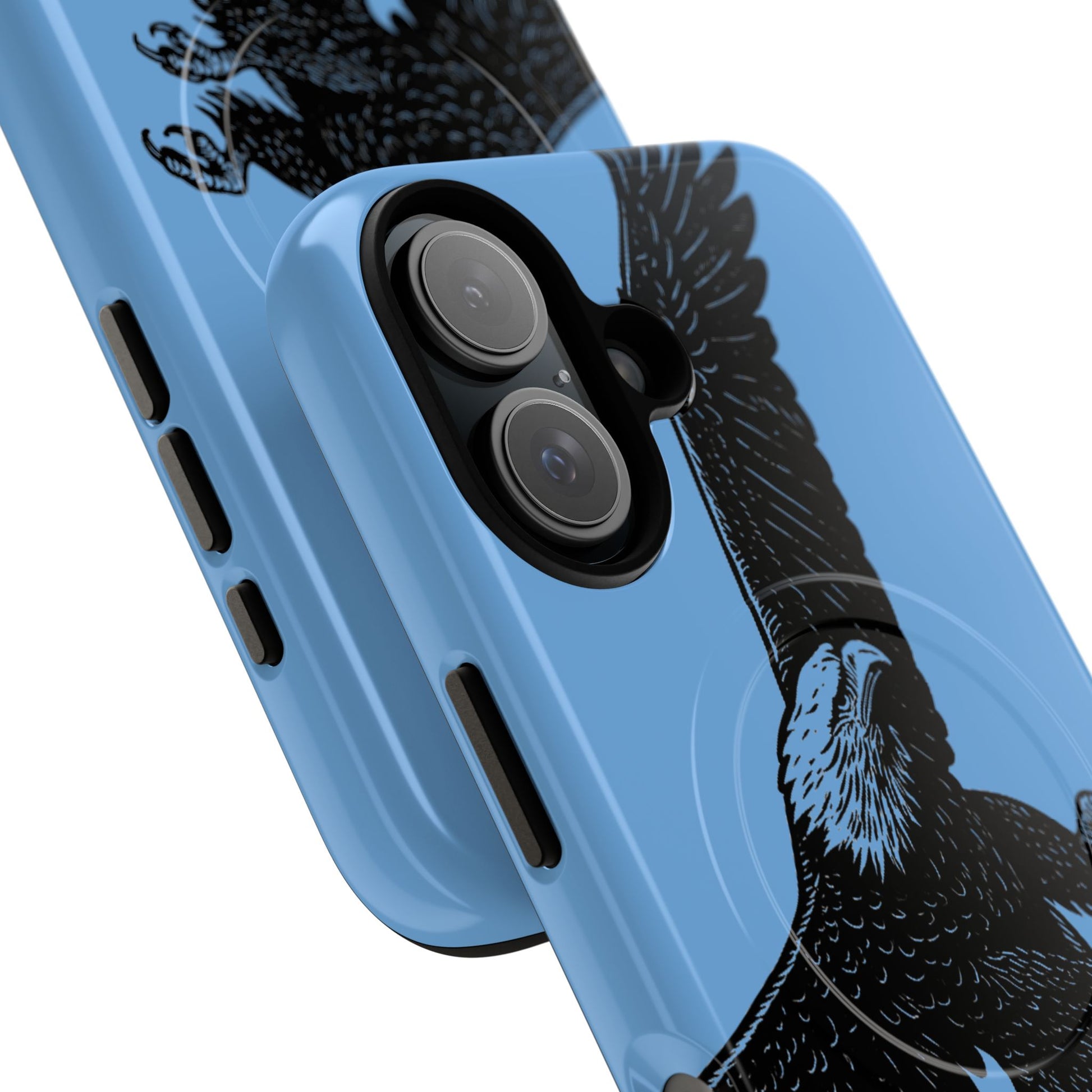 Eagle Flight Tough Magnetic Phone Case — Protective Magnetic Snap Cover with Soaring Eagle Design