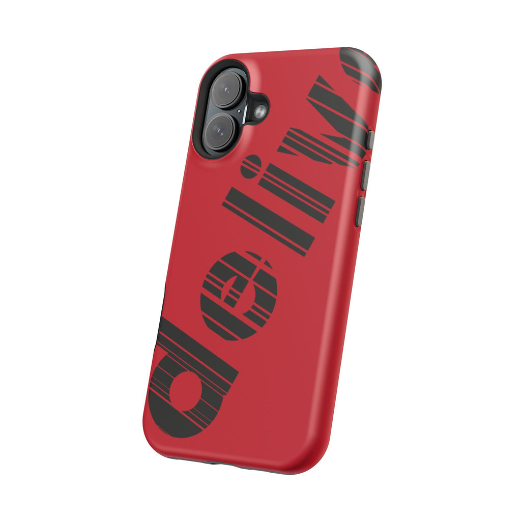 “Delivered” Magnetic Phone Cases, Impact-Resistant Phone Covers for Teens, Gift for Friends, Unique Cell Phone Accessories, Red Design, Custom [...]