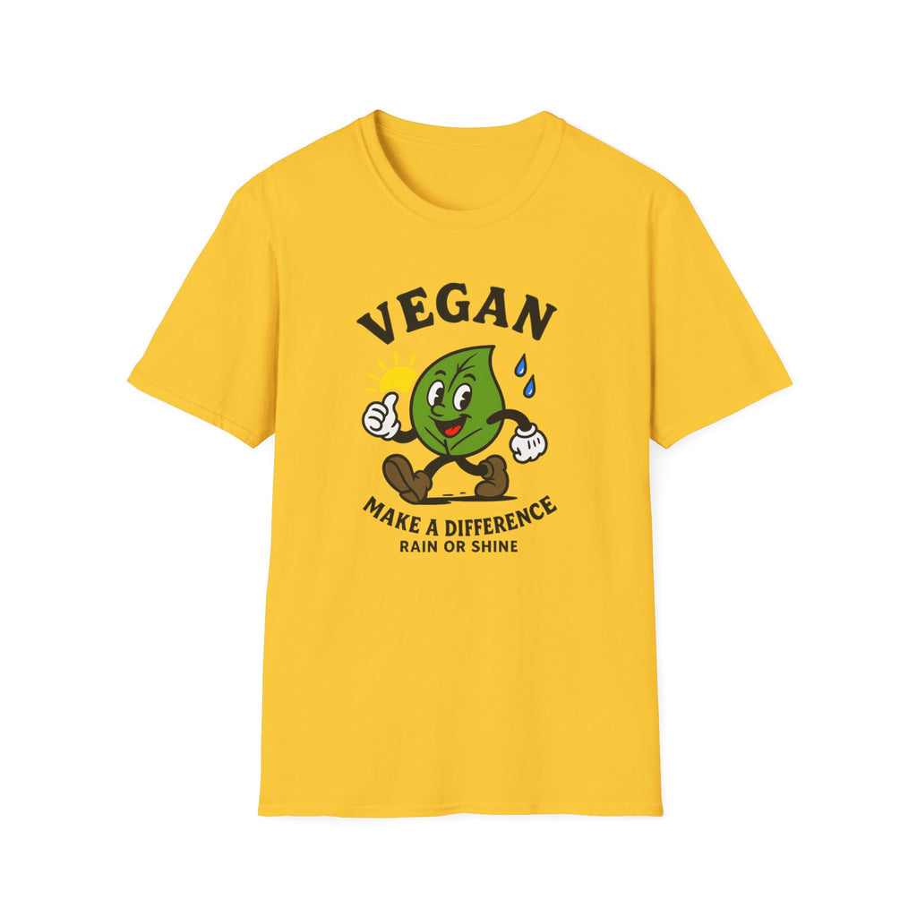 Vegan Awareness T-Shirt, Unisex Softstyle Tee, Eco-Friendly Fashion, Mail Carrier, Cute Vegan Gifts, Plant-Based Lifestyle Apparel, Postal Worker, Perfect for Earth Day