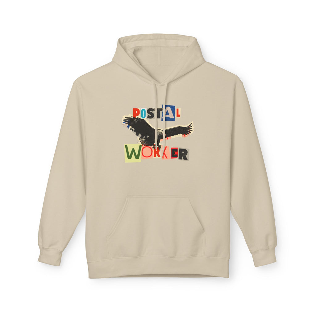 Postal Worker Ransom Letter Hoodie – Bold Eagle Graphic Sweatshirt for Proud Mail Carriers