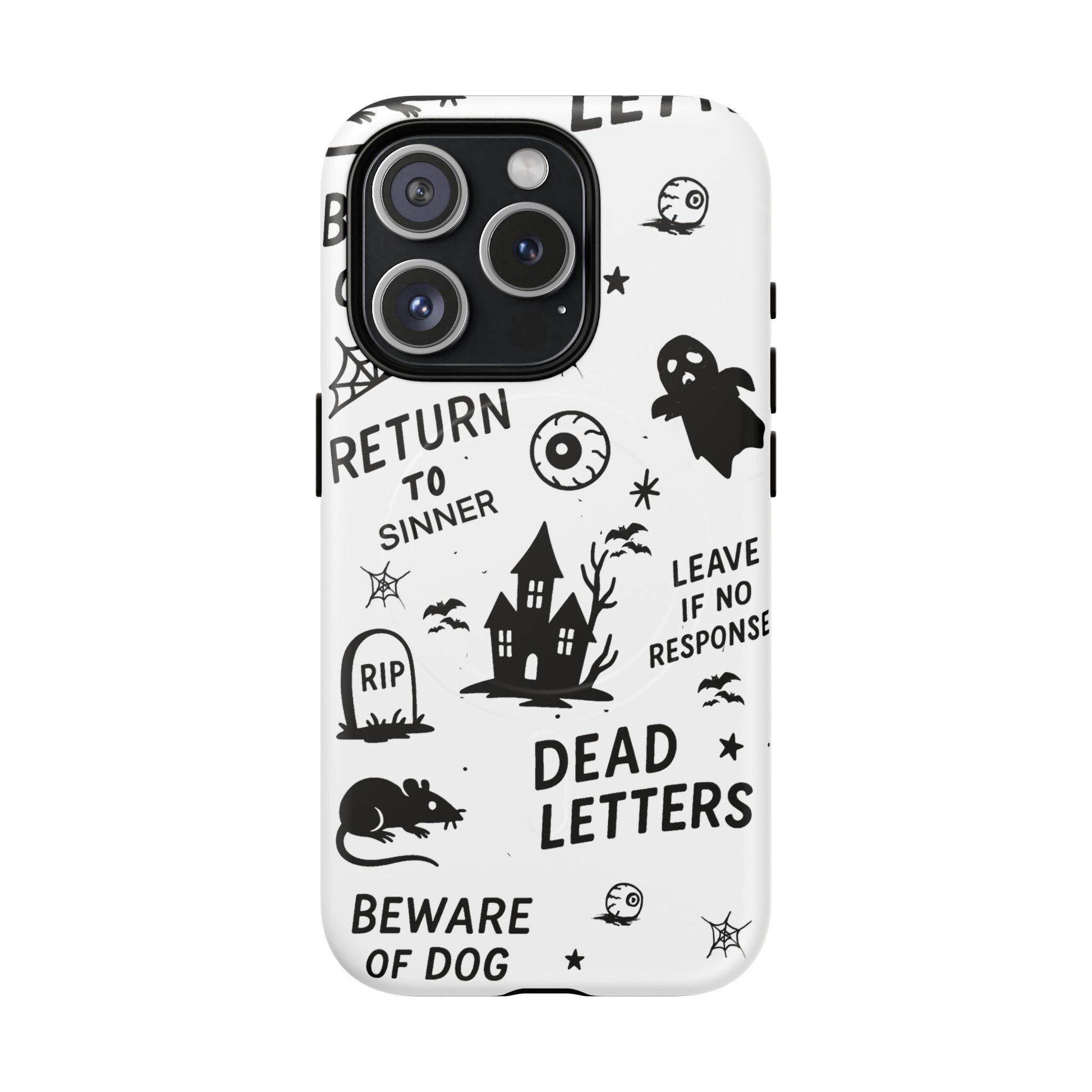 Spooky Phone Case, Halloween Accessory, Tough Magnetic Cases, Unique Gift, Gothic Style Tech Cover, Cell Phone Protector