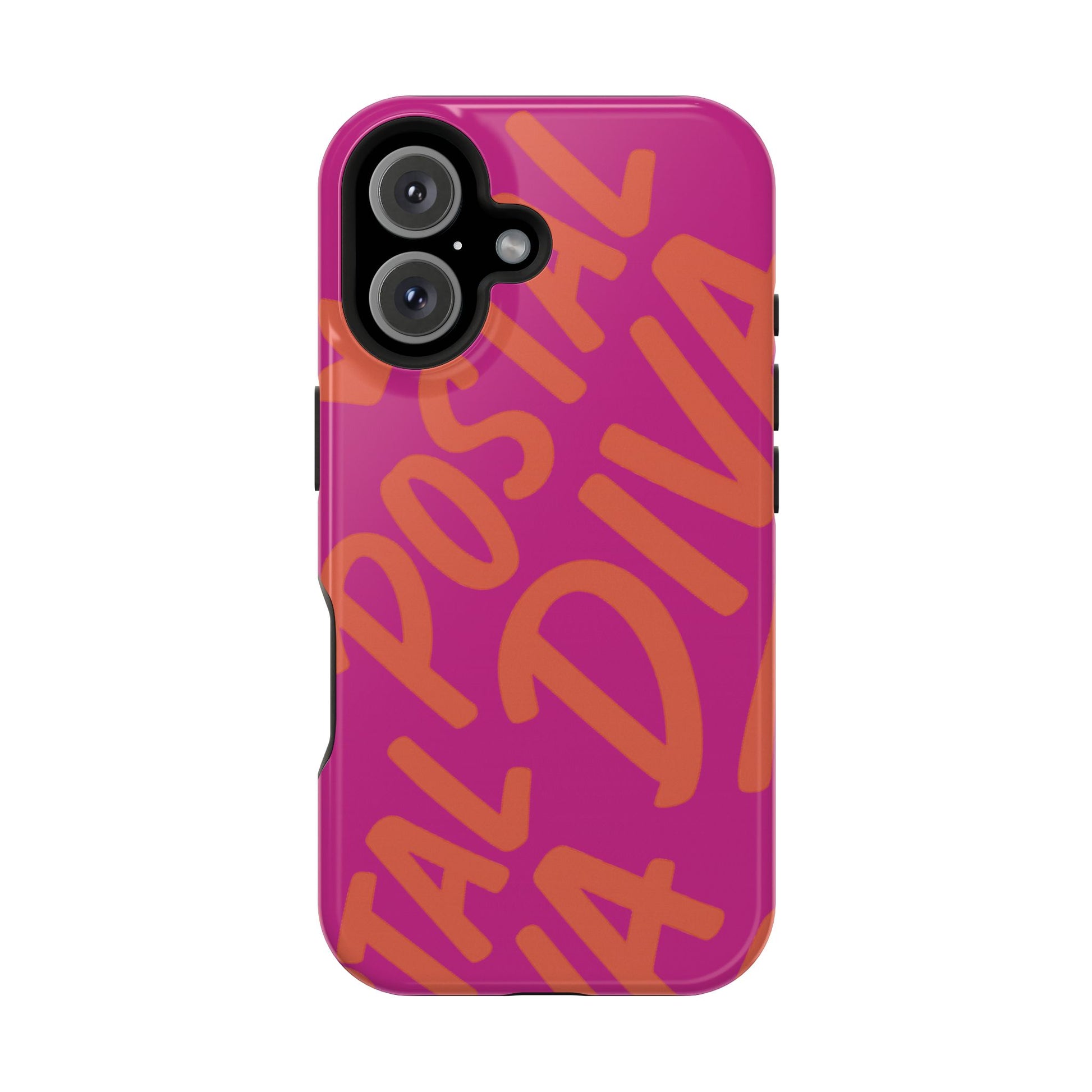 Postal Diva Magnetic Phone Case, Bold Colorful Phone Cover, Phone Case for Postal Divas, Unique Gift for Her, Trendy Smartphone Accessory