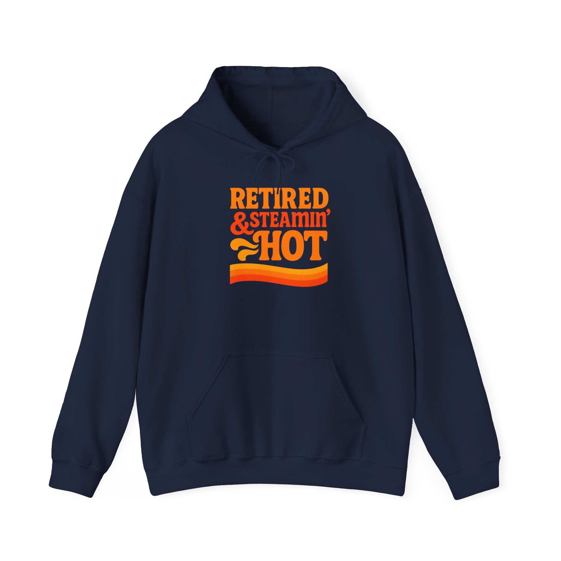 Retired & Steamin' Hot Hoodie | Unisex Heavy Blend Sweatshirt, Gift for Retirees, Postal Worker, Mail Carrier, Fun Retirement Apparel, Cozy Layer, Anniversary [...]