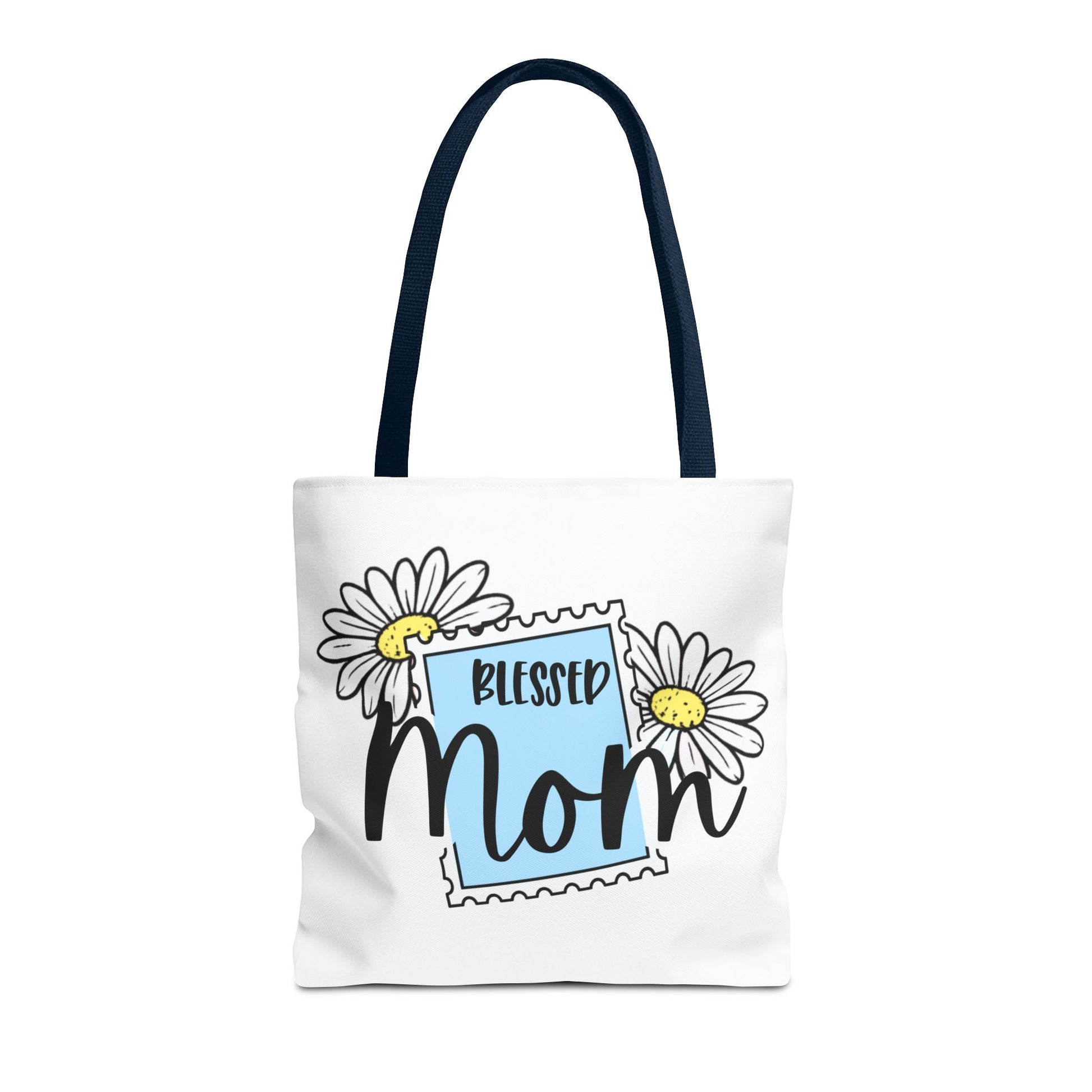 Blessed Mom Daisy Tote Bag — Floral Mother's Day Canvas Tote