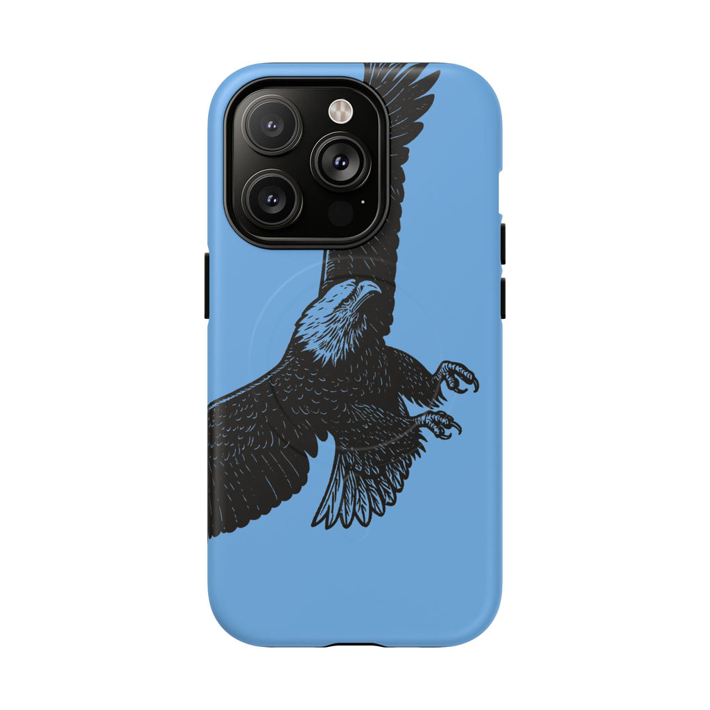 Eagle Flight Tough Magnetic Phone Case — Protective Magnetic Snap Cover with Soaring Eagle Design