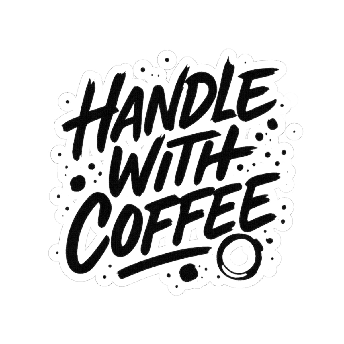 Coffee Lover's Kiss-Cut Stickers - Perfect for Laptops, Hydro Flasks, Journals, Gifts, Home Decor